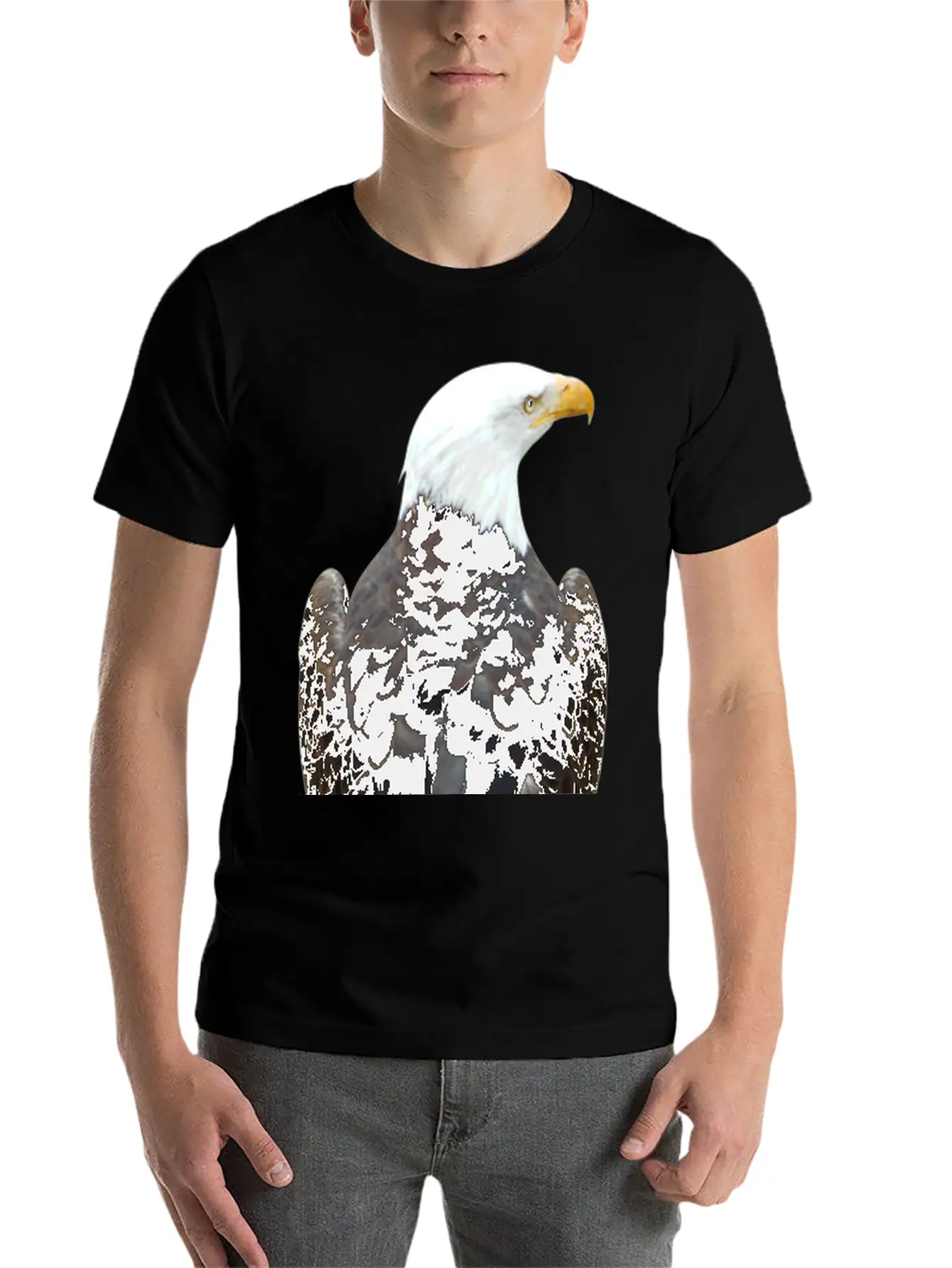Eagle Behind Falcon Falconer Bald Eagle Relaxed Everyday Tee – Lightweight And Durable Cotton