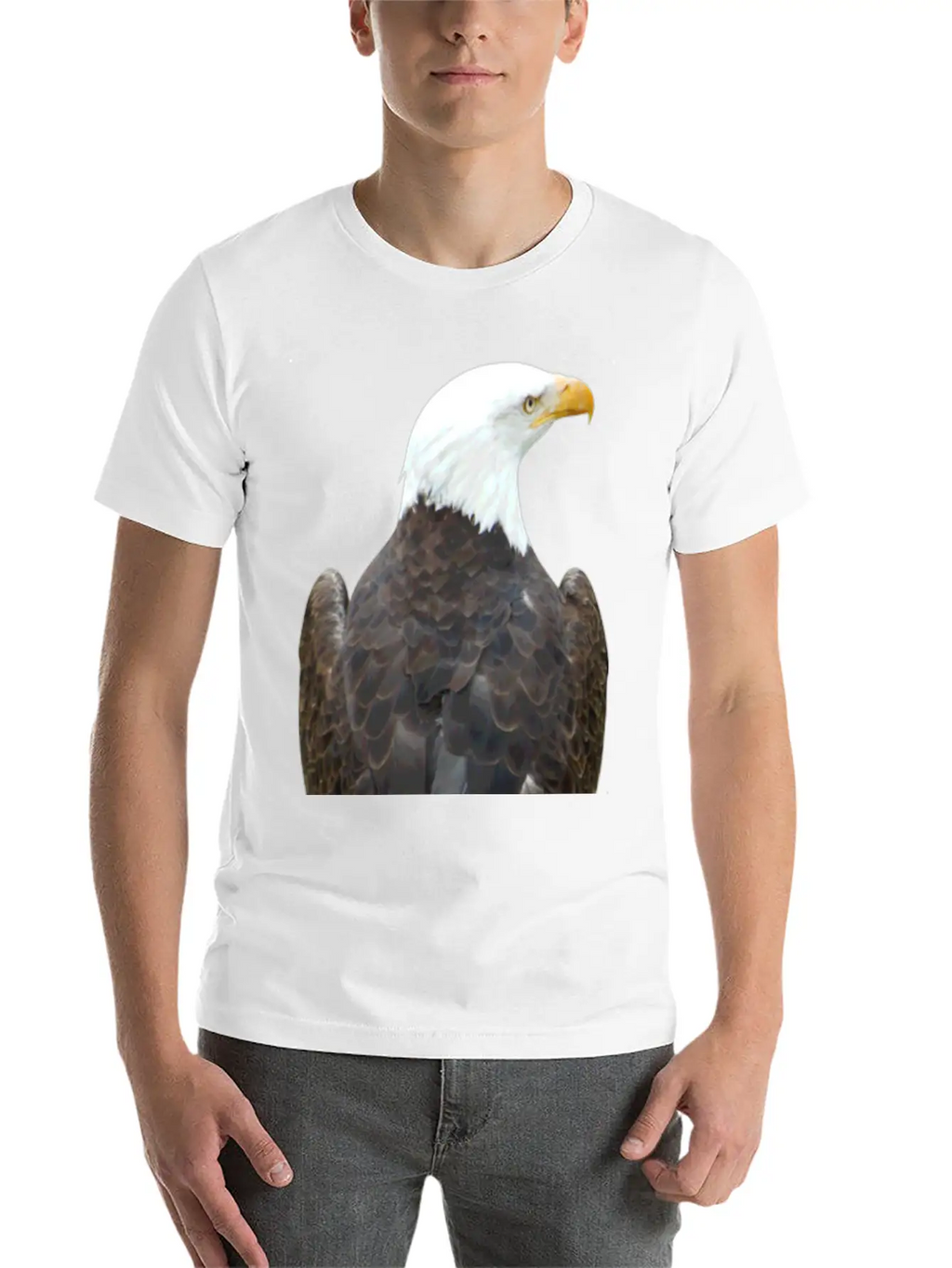 Eagle Behind Falcon Falconer Bald Eagle Relaxed Everyday Tee – Lightweight And Durable Cotton