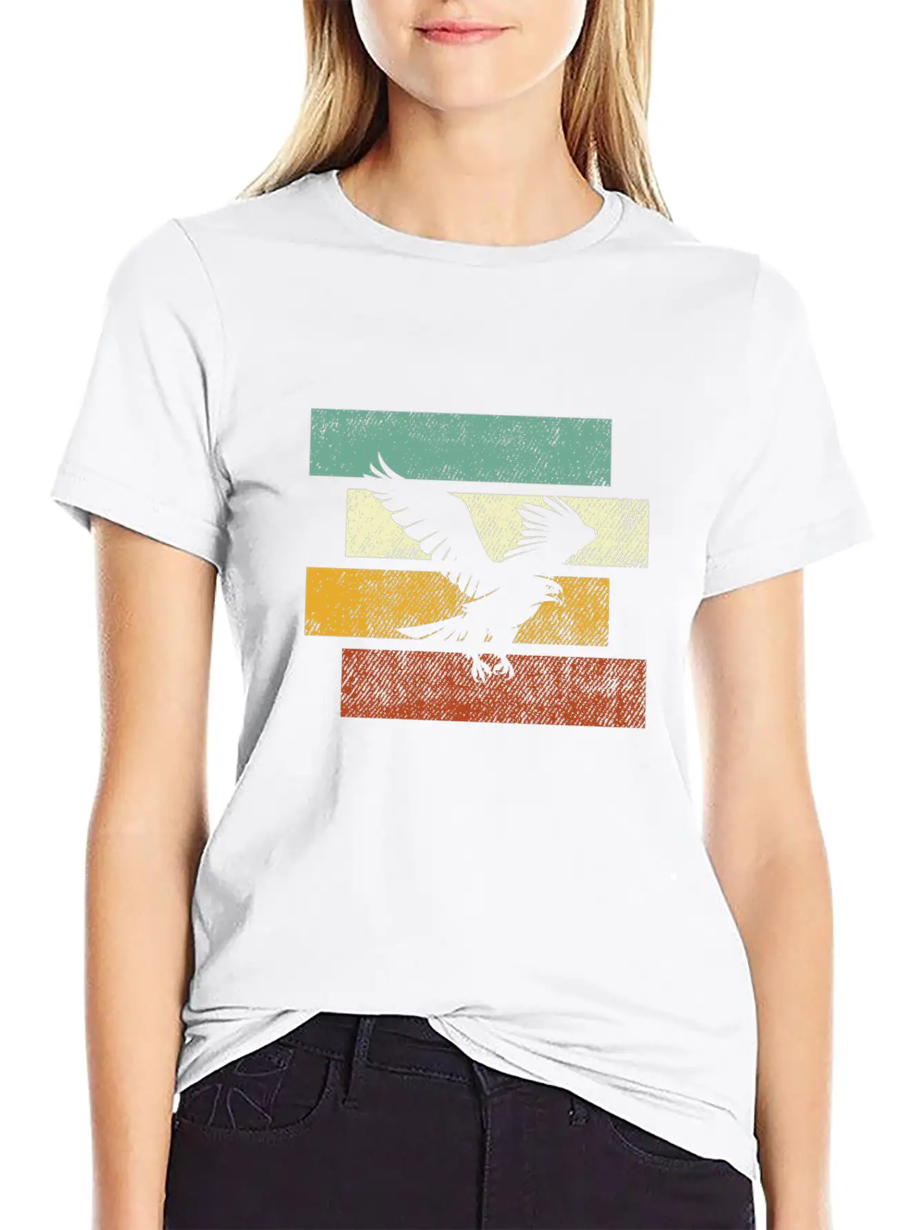 Eagle Retro Basic Graphic T-Shirt – Daily Comfort In Soft Cotton