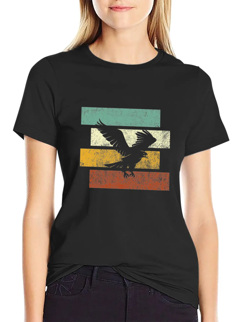 Eagle Retro Basic Graphic T-Shirt – Daily Comfort In Soft Cotton
