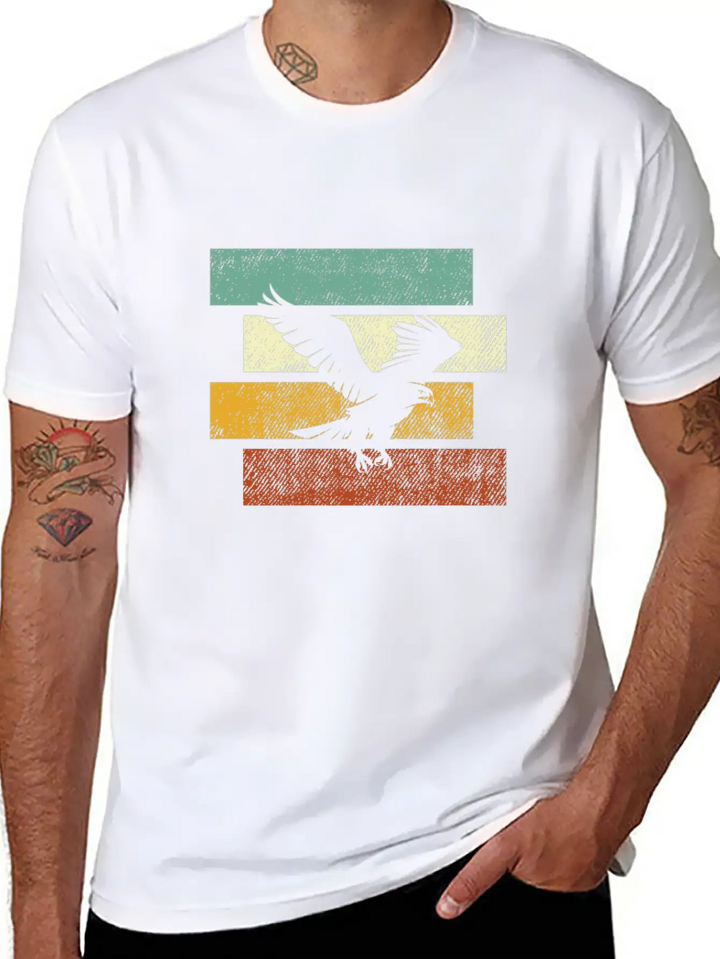 Eagle Retro Basic Graphic T-Shirt – Daily Comfort In Soft Cotton
