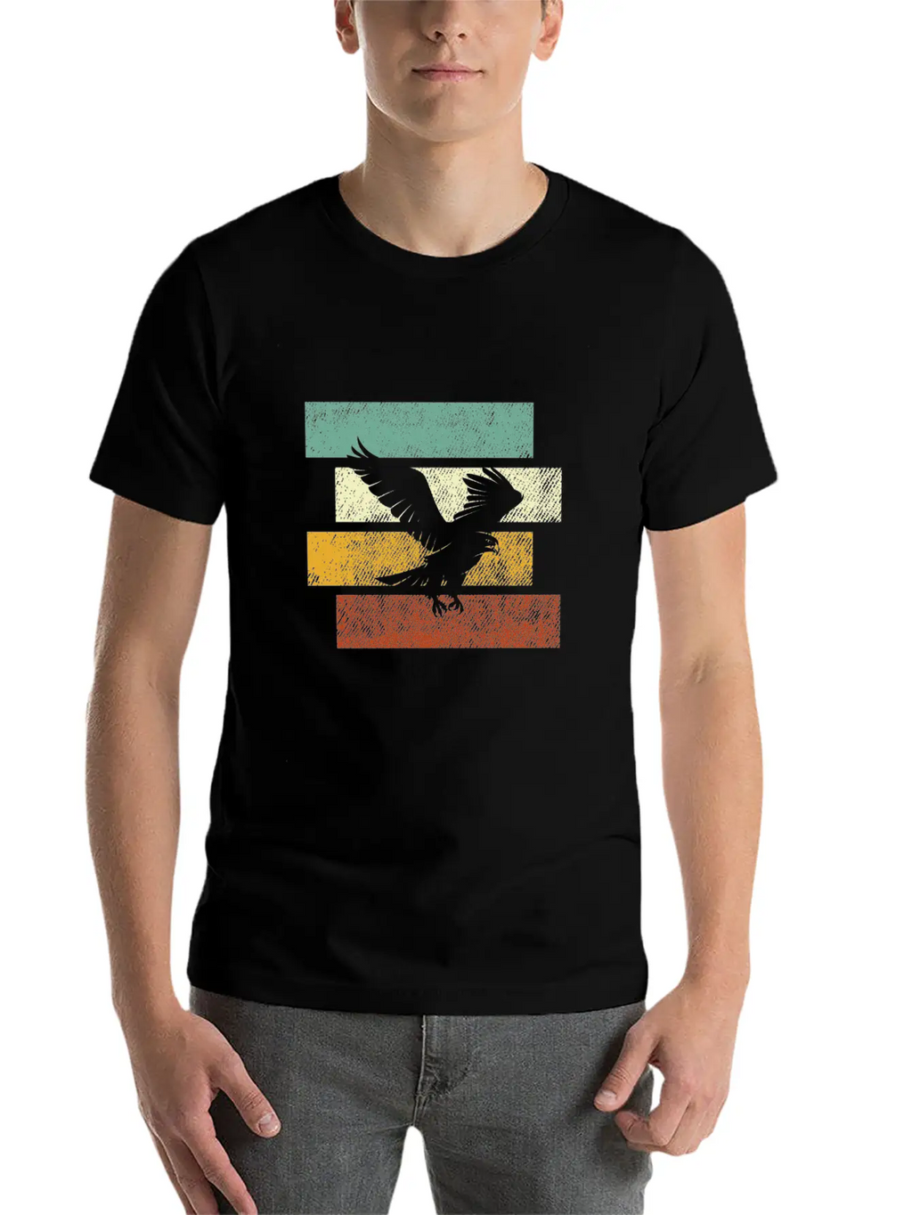 Eagle Retro Basic Graphic T-Shirt – Daily Comfort In Soft Cotton