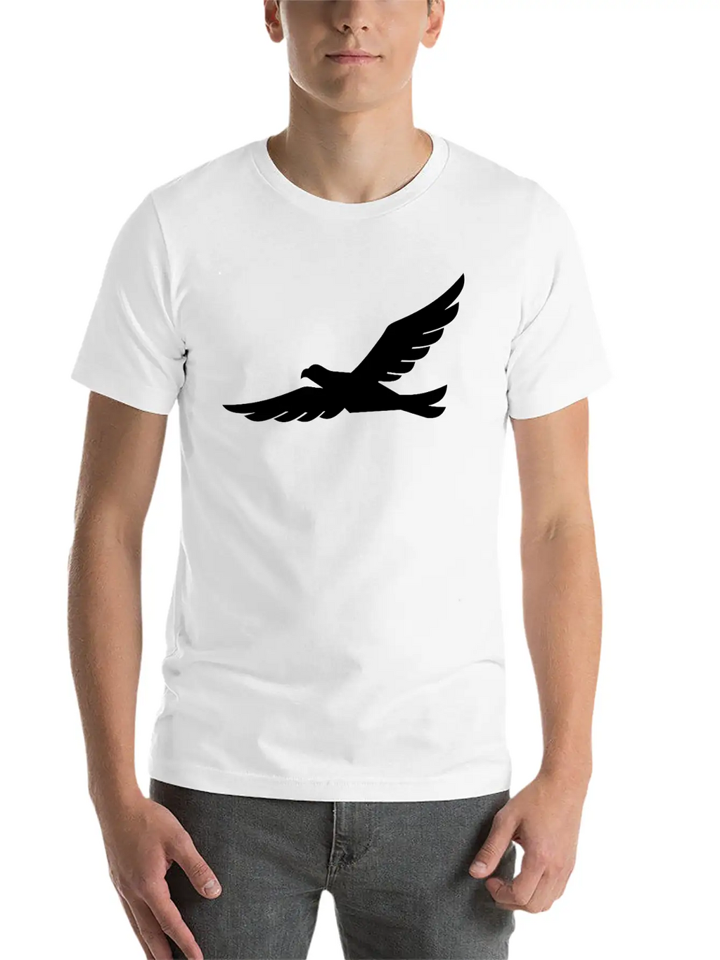 Eagle Silhouette Stylish Everyday T-Shirt – Unisex Basic Cotton Tee