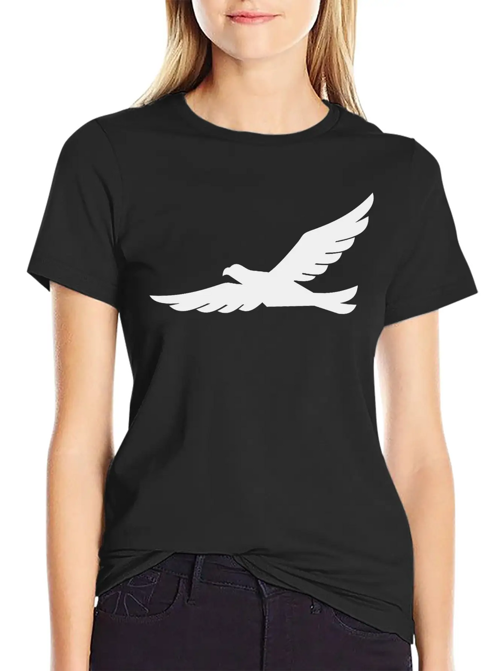 Eagle Silhouette Stylish Everyday T-Shirt – Unisex Basic Cotton Tee
