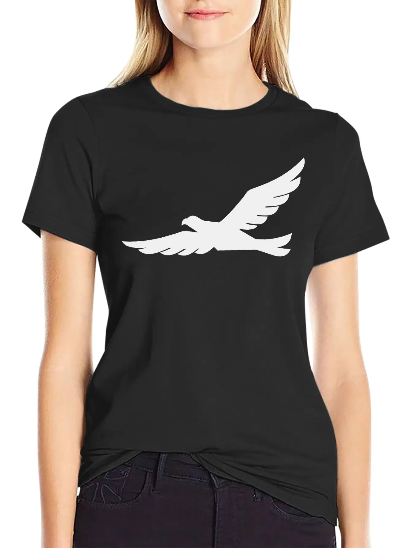 Eagle Silhouette Stylish Everyday T-Shirt – Unisex Basic Cotton Tee