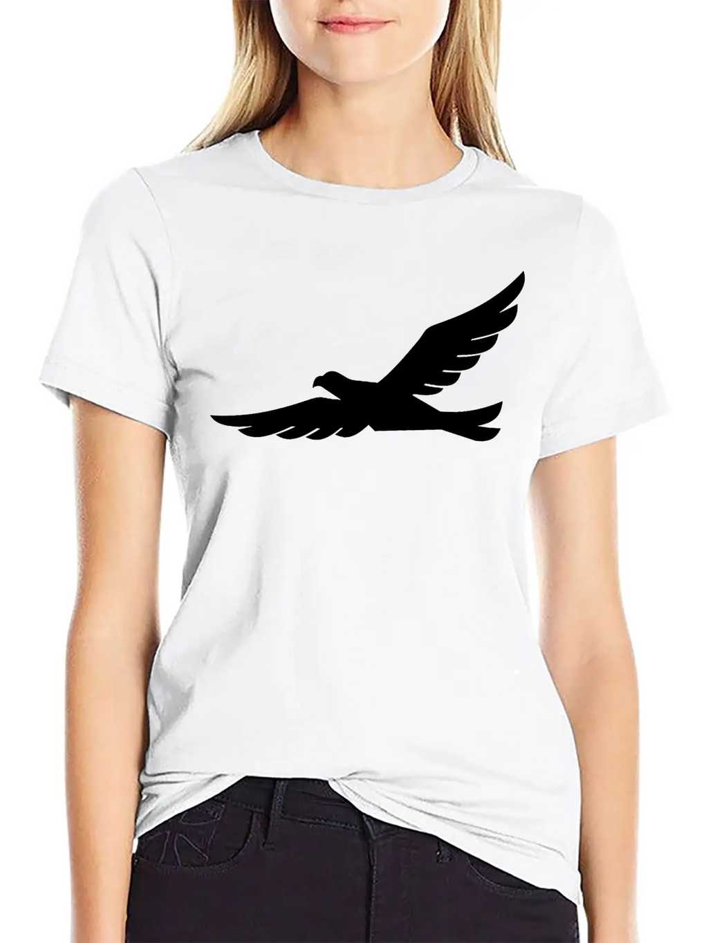 Eagle Silhouette Stylish Everyday T-Shirt – Unisex Basic Cotton Tee
