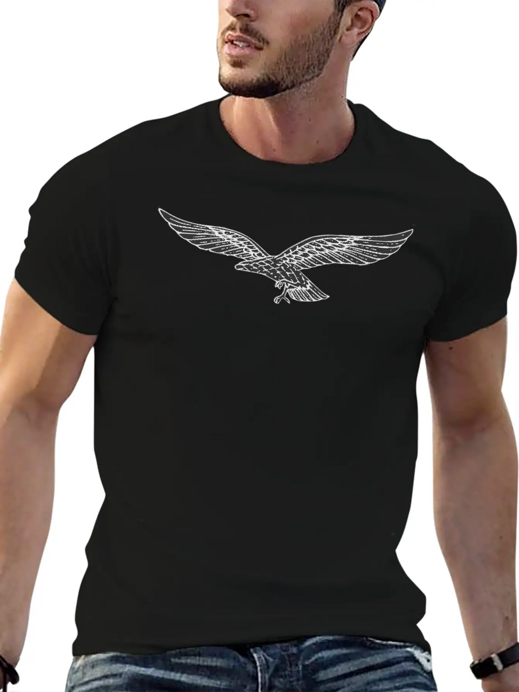 Eagle Unisex Casual T-Shirt – Clean Design For Daily Comfort