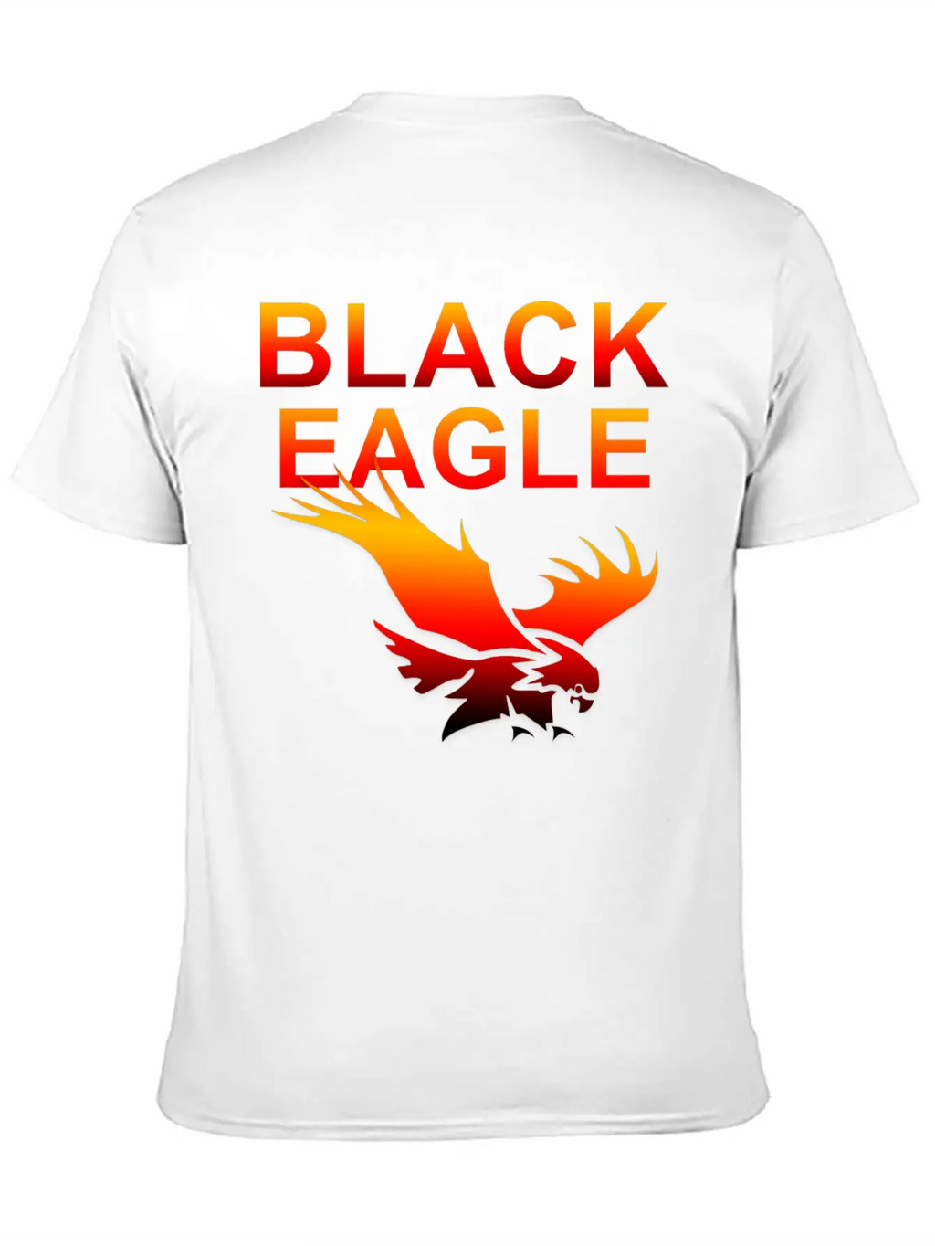 EAGLE....BLACK EAGLE Basic Graphic T-Shirt – Daily Comfort In Soft Cotton