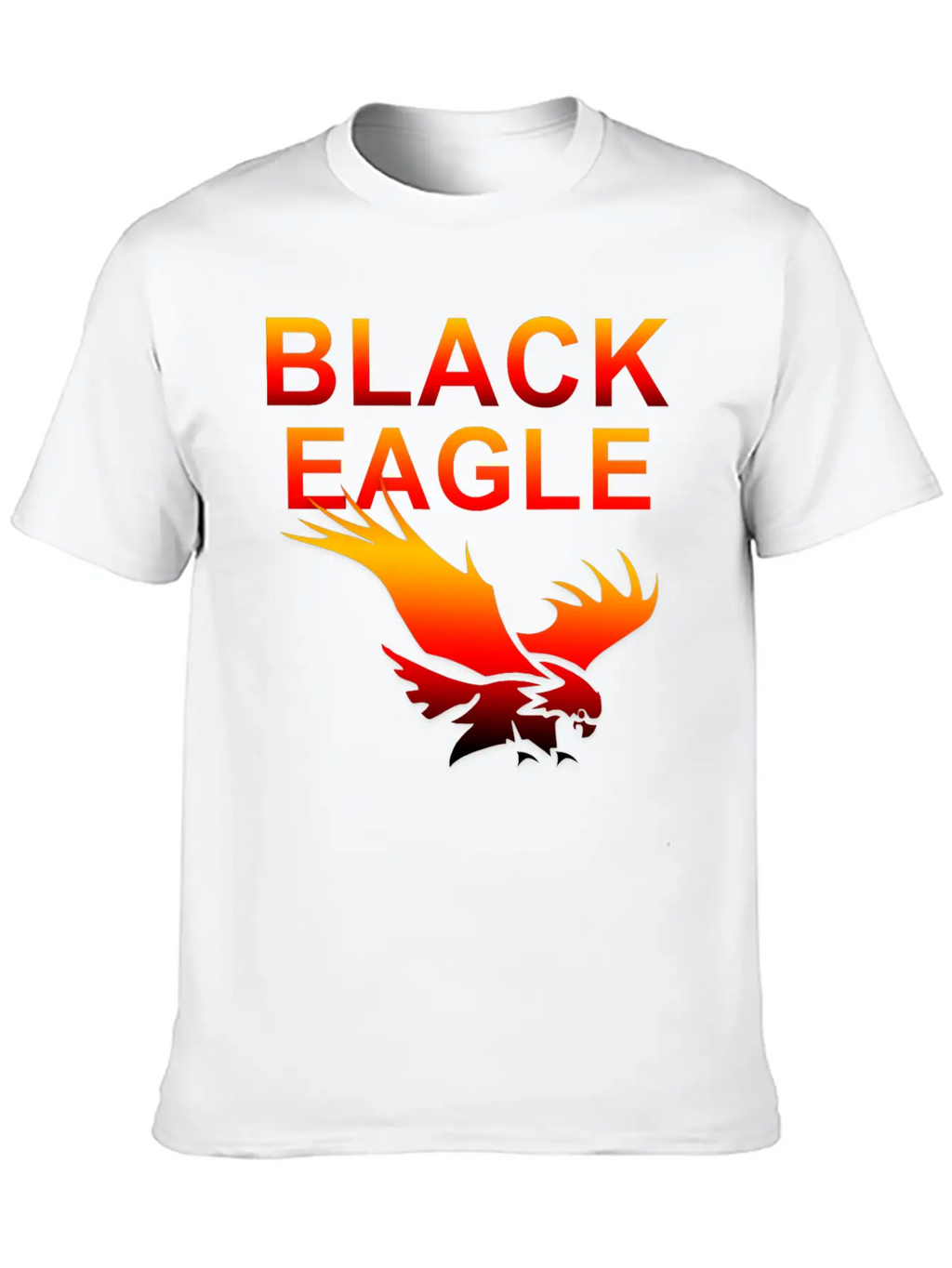 EAGLE....BLACK EAGLE Basic Graphic T-Shirt – Daily Comfort In Soft Cotton