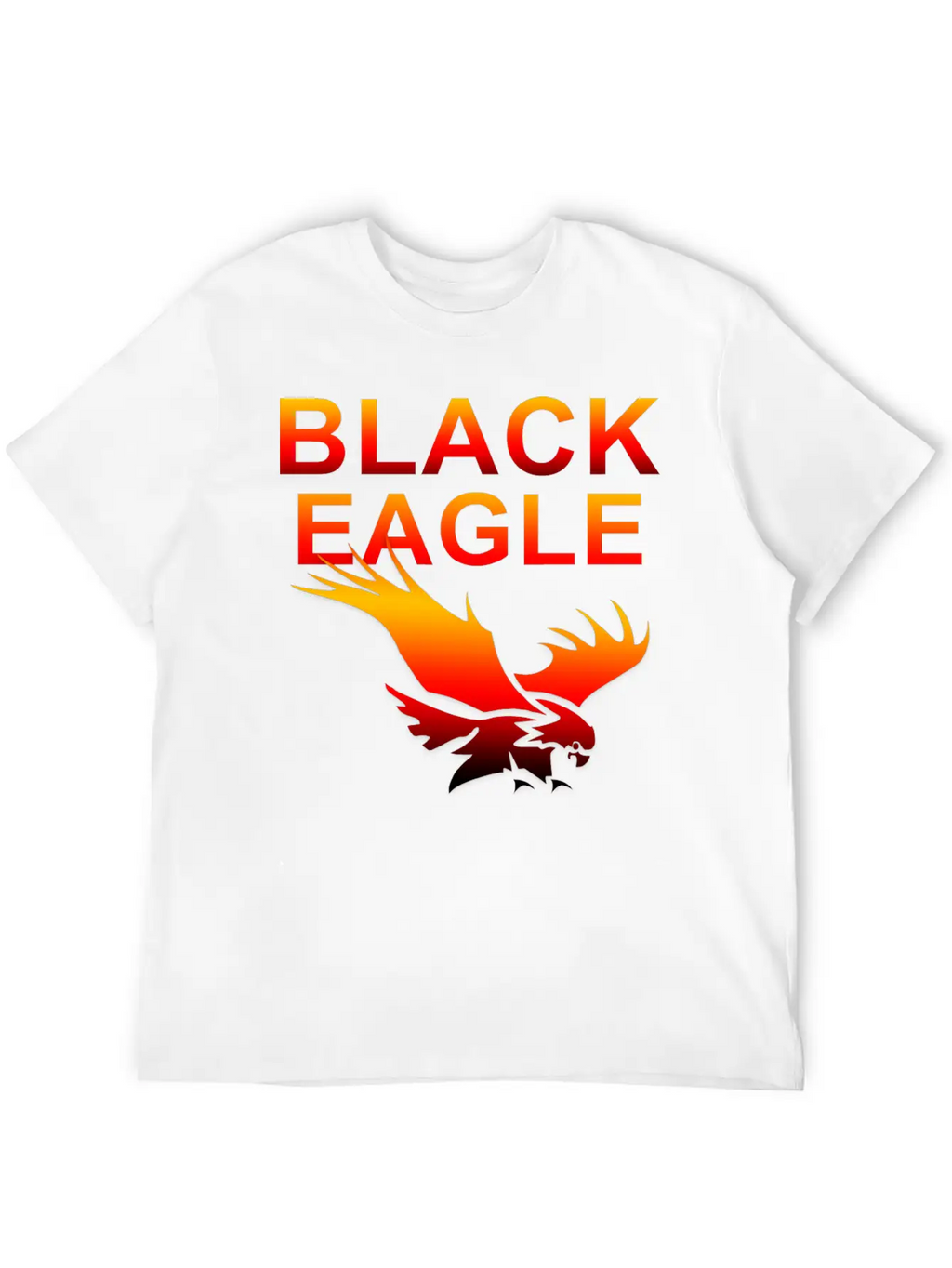 EAGLE....BLACK EAGLE Basic Graphic T-Shirt – Daily Comfort In Soft Cotton