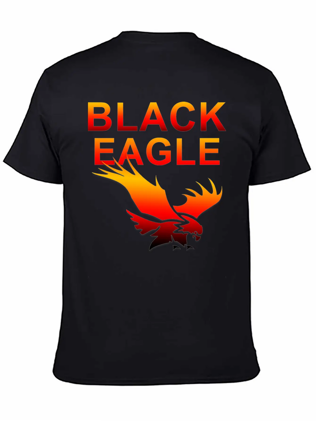 EAGLE....BLACK EAGLE Basic Graphic T-Shirt – Daily Comfort In Soft Cotton