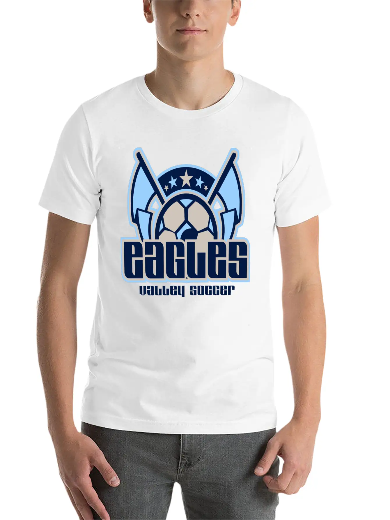 Eagles Valley Soccer Essential Cotton Tee For Daily Outfits – Unisex Style
