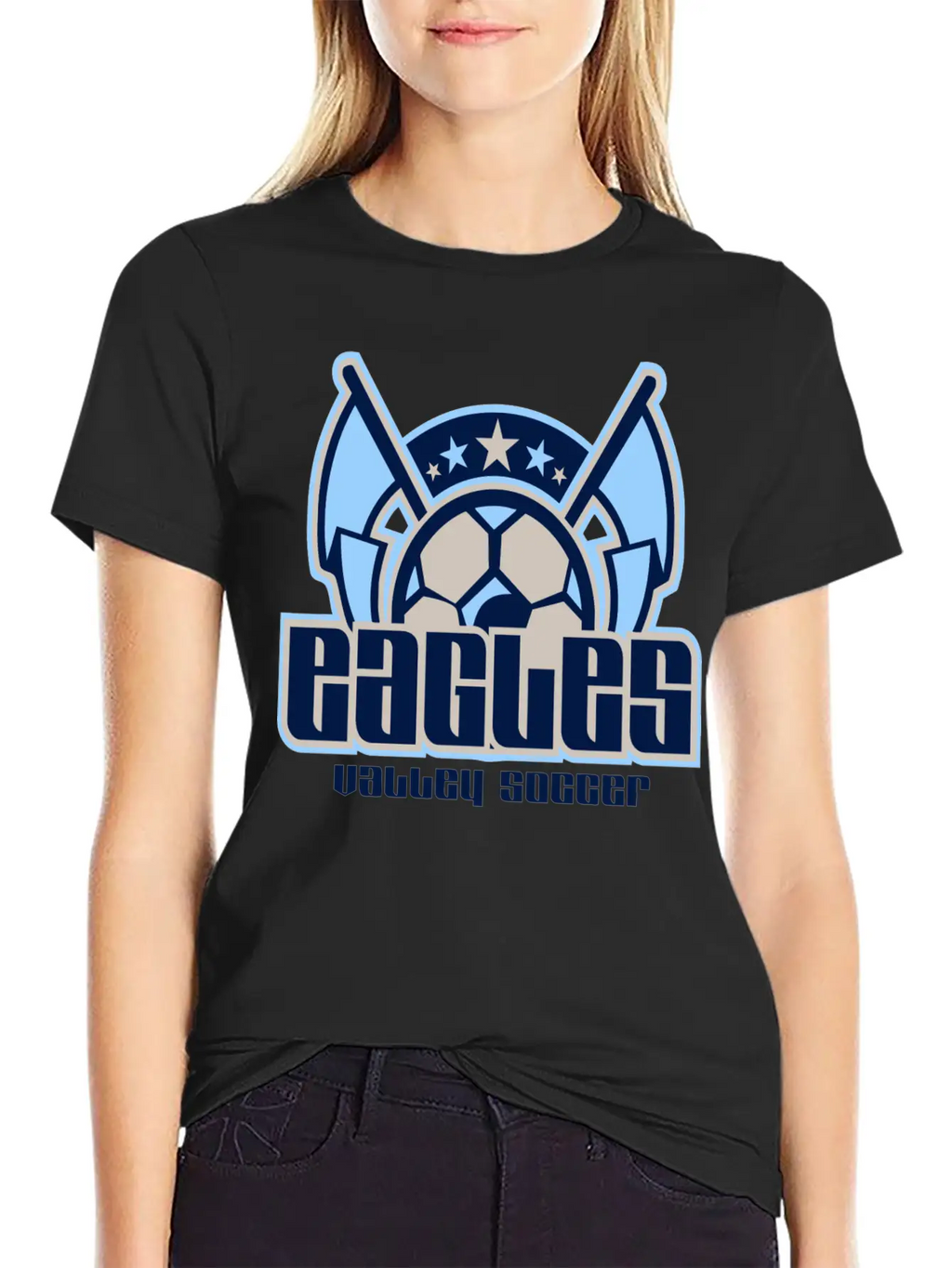 Eagles Valley Soccer Essential Cotton Tee For Daily Outfits – Unisex Style