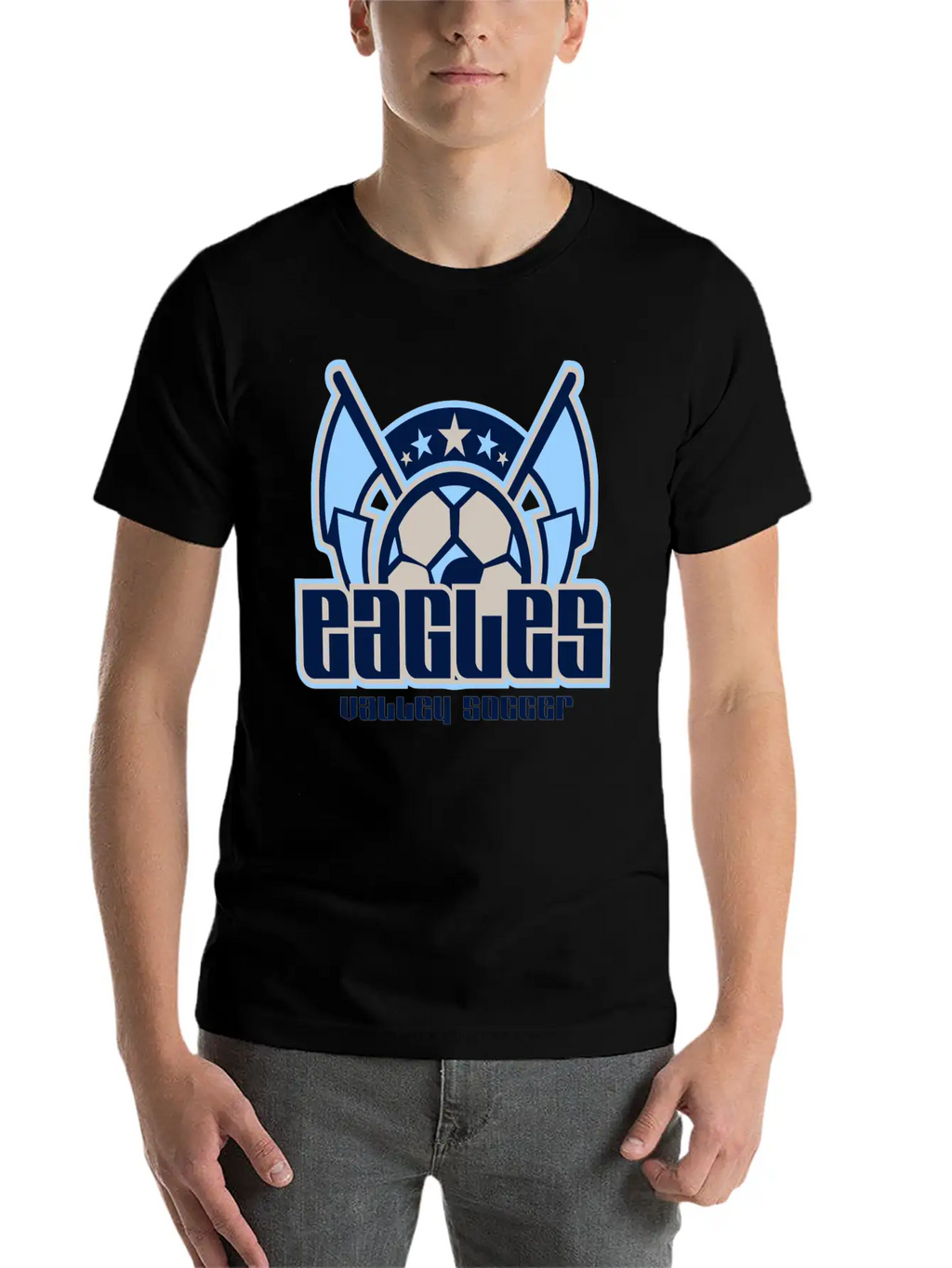 Eagles Valley Soccer Essential Cotton Tee For Daily Outfits – Unisex Style