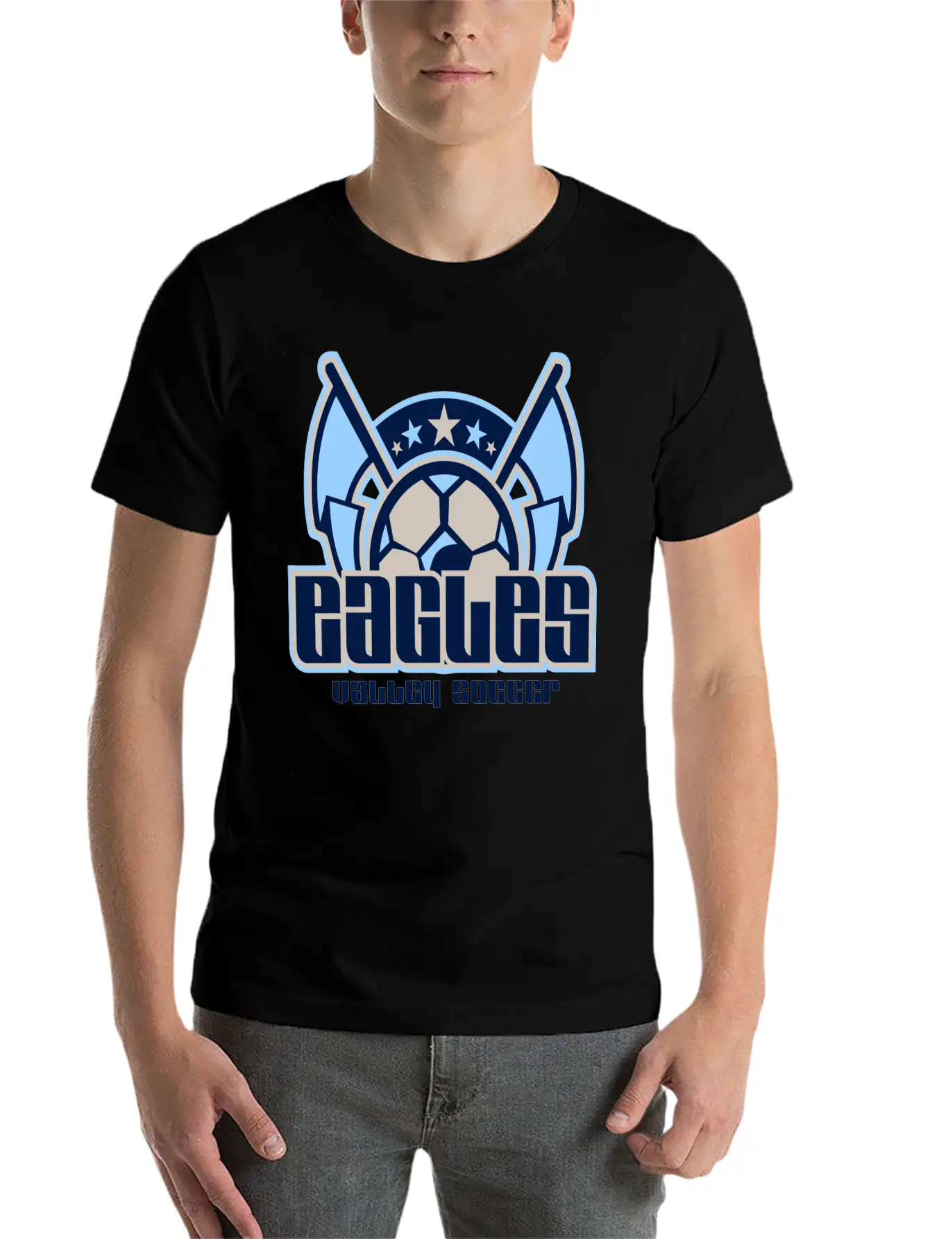 Eagles Valley Soccer Essential Cotton Tee For Daily Outfits – Unisex Style
