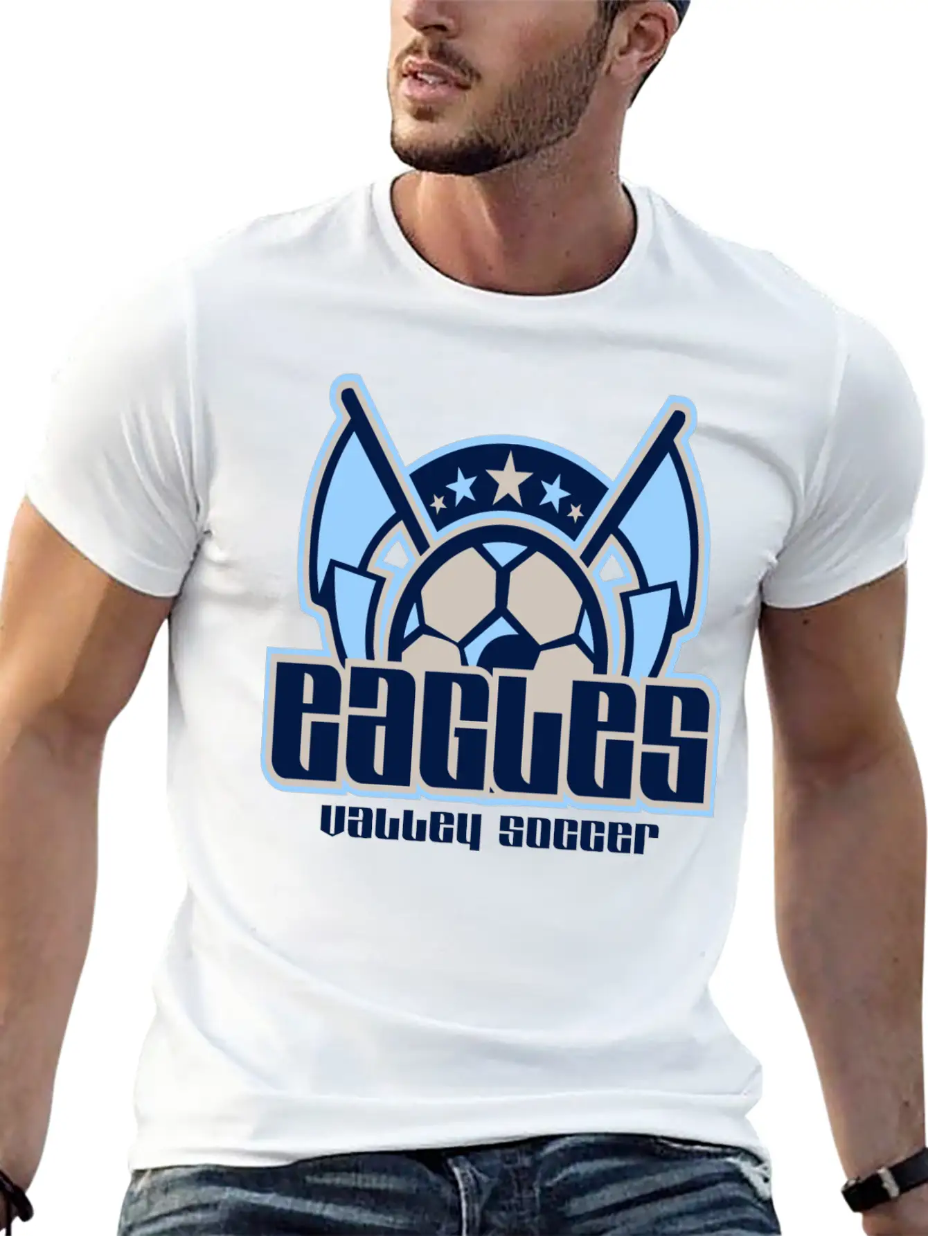 Eagles Valley Soccer Essential Cotton Tee For Daily Outfits – Unisex Style