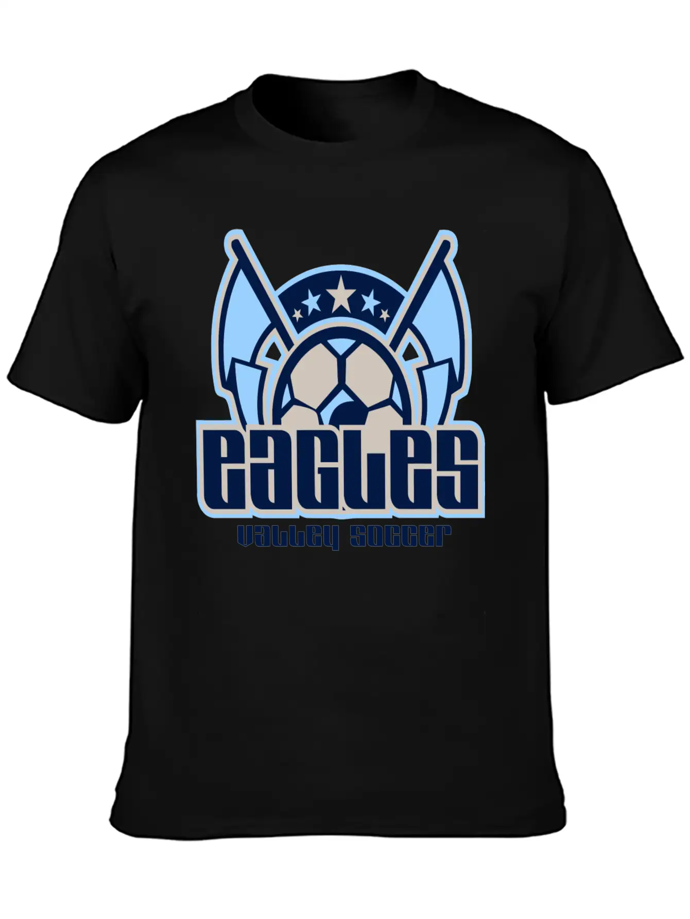 Eagles Valley Soccer Essential Cotton Tee For Daily Outfits – Unisex Style