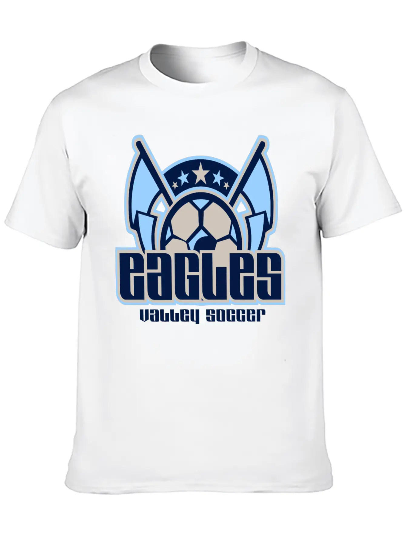 Eagles Valley Soccer Essential Cotton Tee For Daily Outfits – Unisex Style