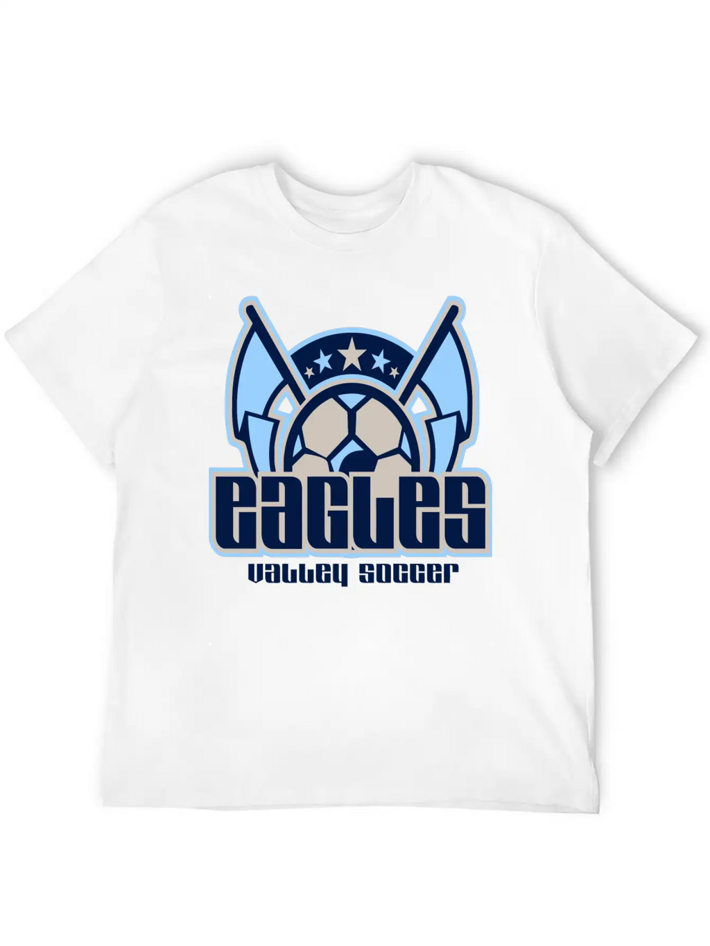 Eagles Valley Soccer Essential Cotton Tee For Daily Outfits – Unisex Style