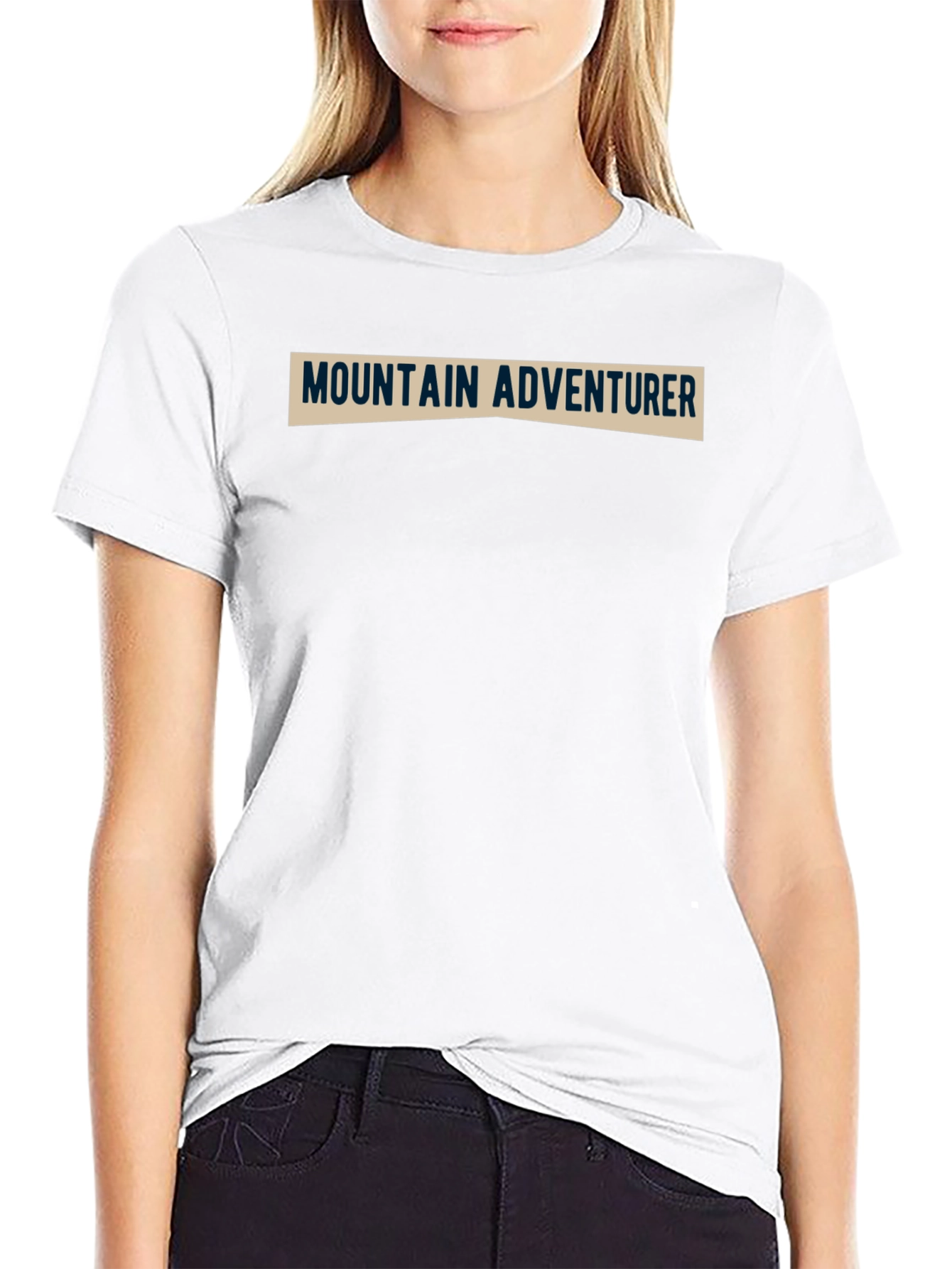 Mountain Adventurer Tee - Black Cotton Blend Shirt