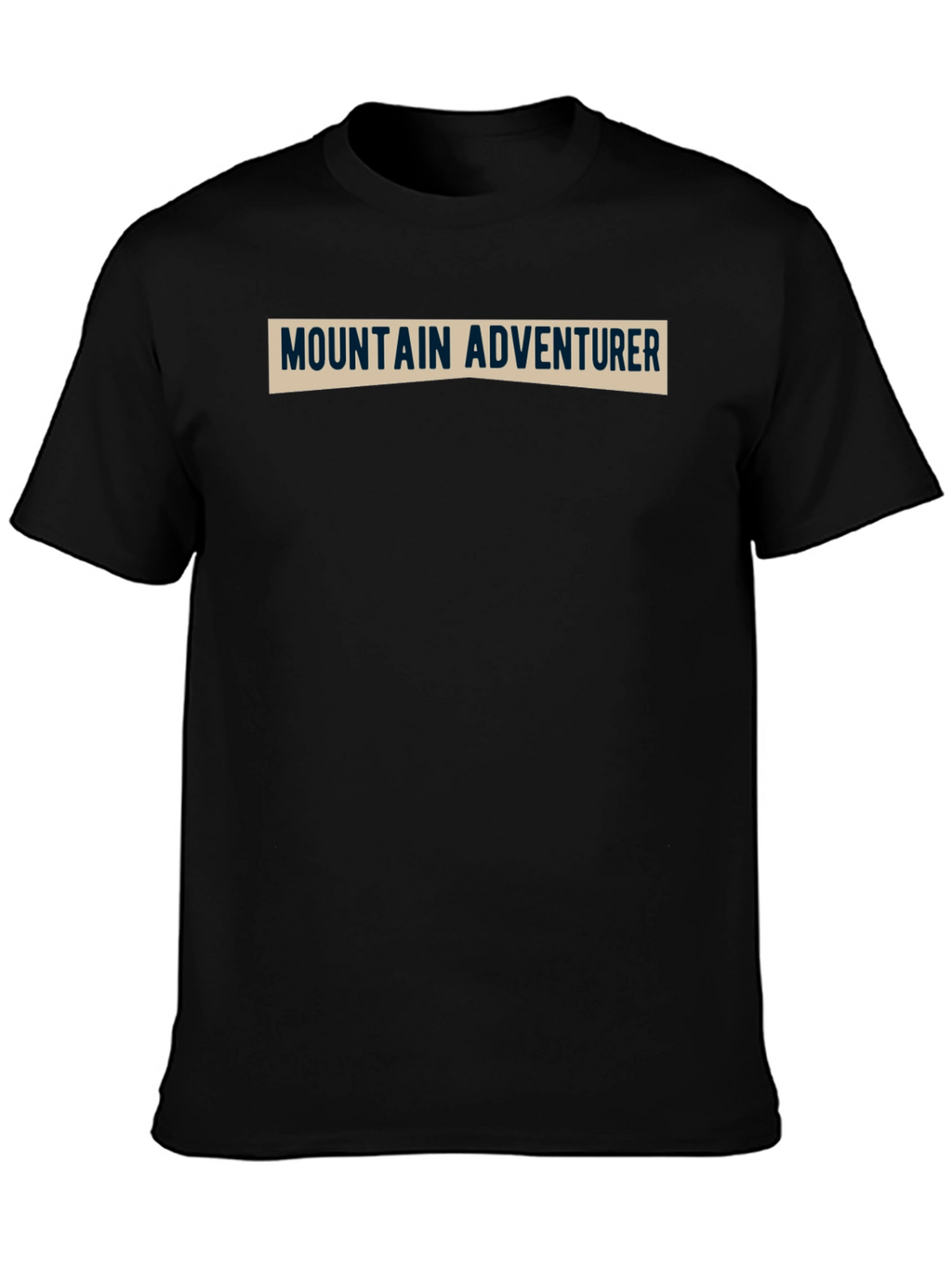 Mountain Adventurer Tee - Black Cotton Blend Shirt