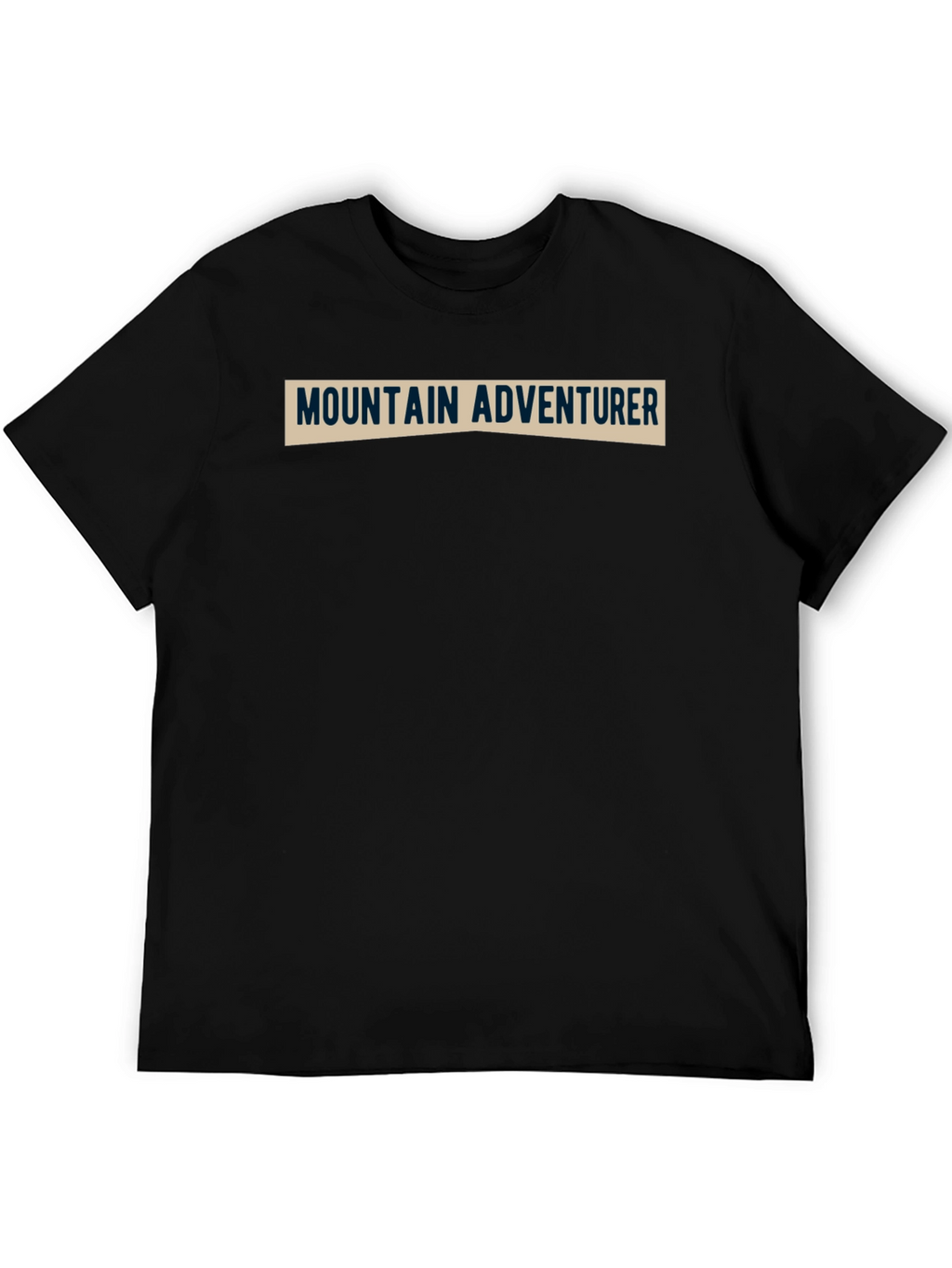 Mountain Adventurer Tee - Black Cotton Blend Shirt
