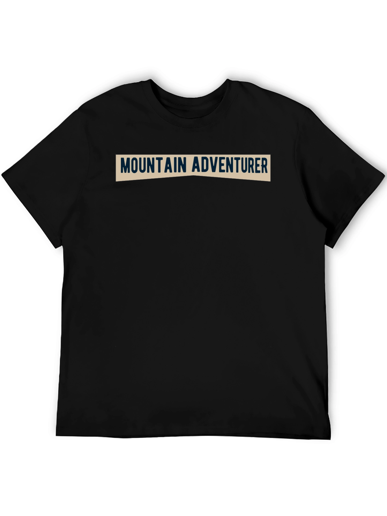 Mountain Adventurer Tee - Black Cotton Blend Shirt