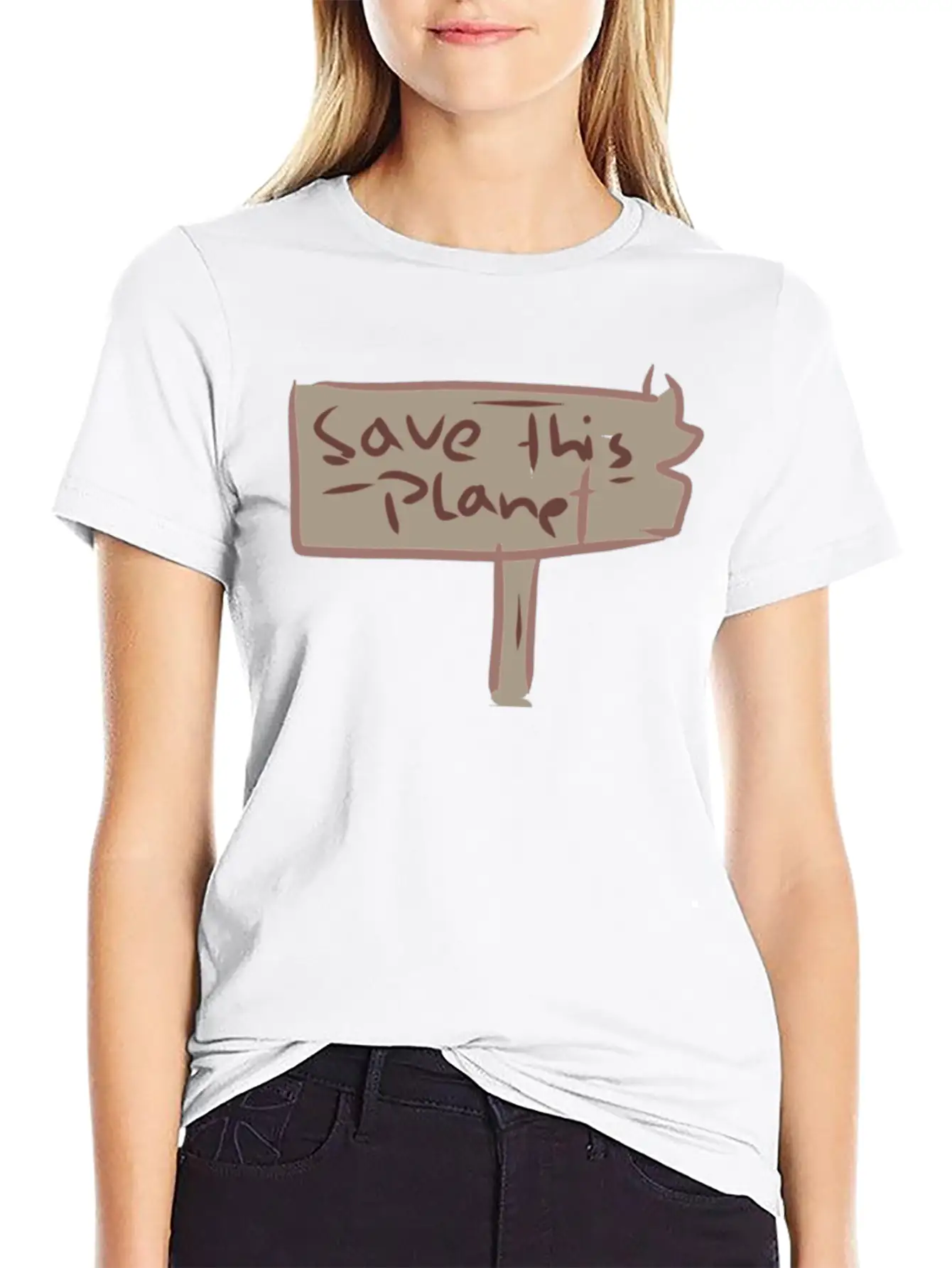 Earth Climate Protection Climate Change Relaxed Everyday Tee – Lightweight And Durable Cotton