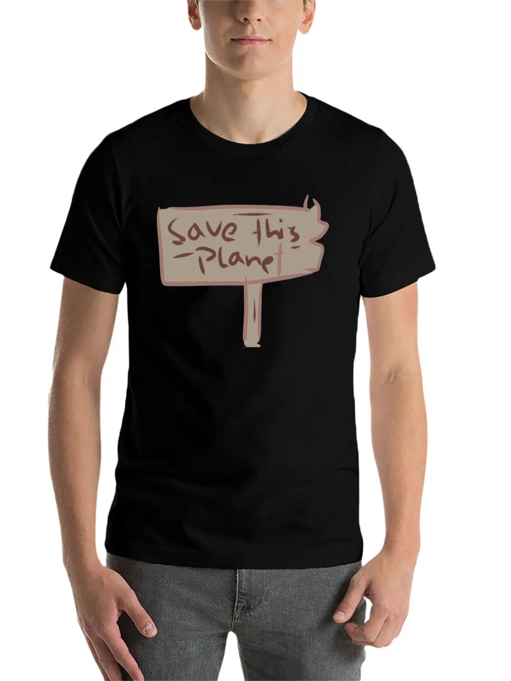 Earth Climate Protection Climate Change Relaxed Everyday Tee – Lightweight And Durable Cotton