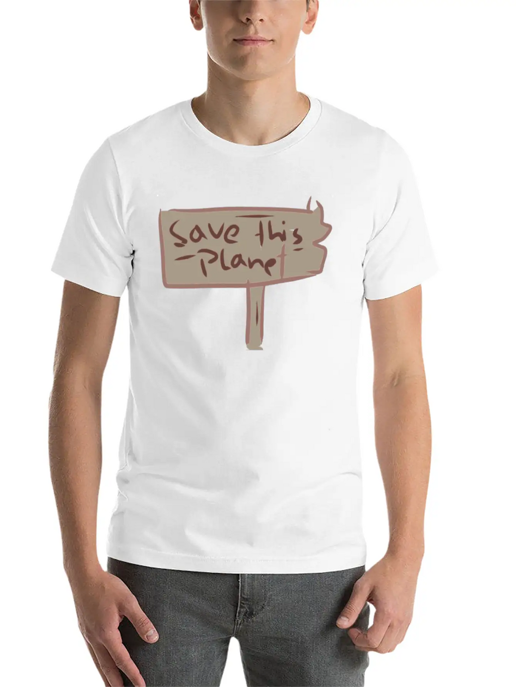 Earth Climate Protection Climate Change Relaxed Everyday Tee – Lightweight And Durable Cotton