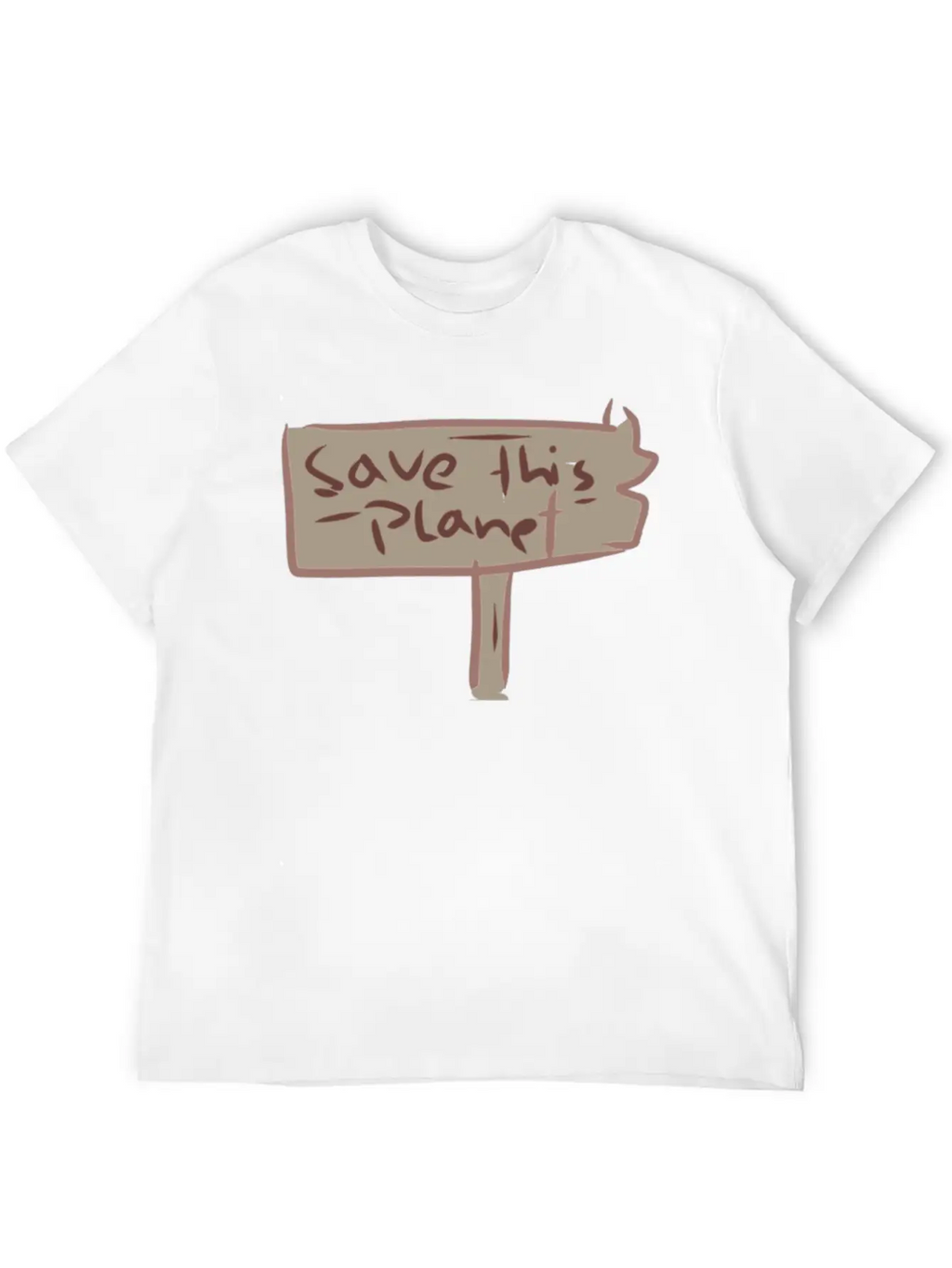 Earth Climate Protection Climate Change Relaxed Everyday Tee – Lightweight And Durable Cotton