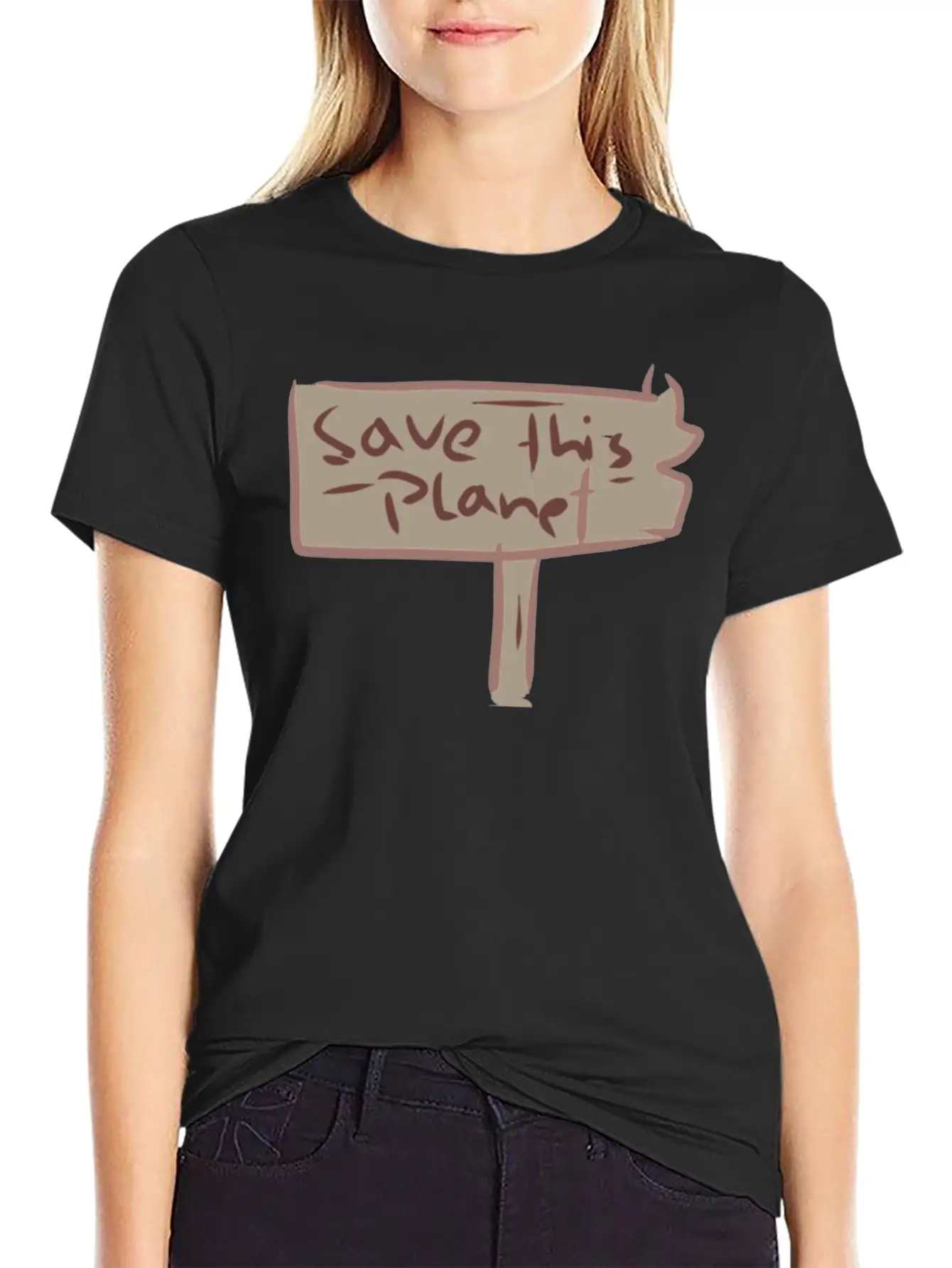 Earth Climate Protection Climate Change Relaxed Everyday Tee – Lightweight And Durable Cotton