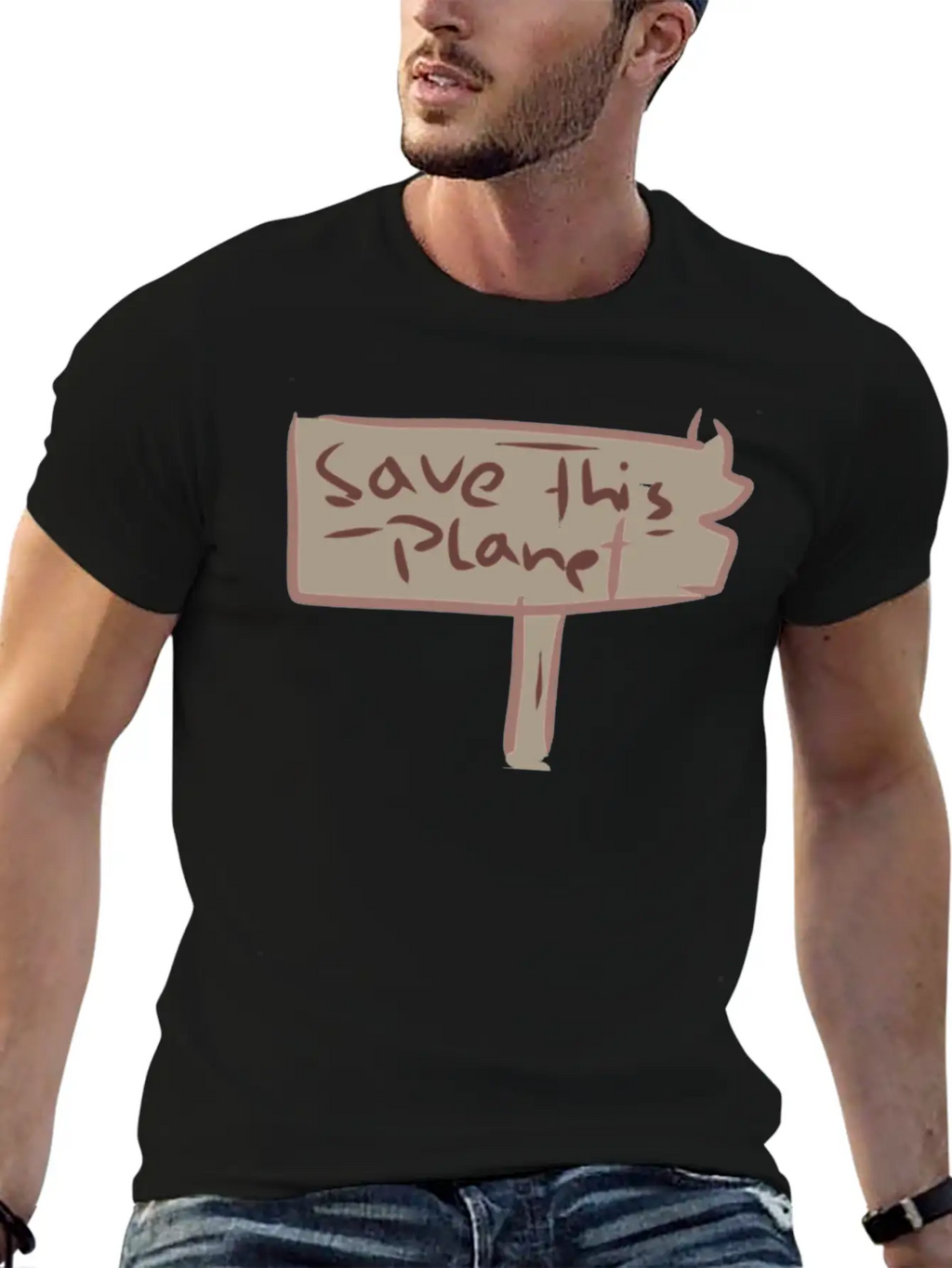 Earth Climate Protection Climate Change Relaxed Everyday Tee – Lightweight And Durable Cotton