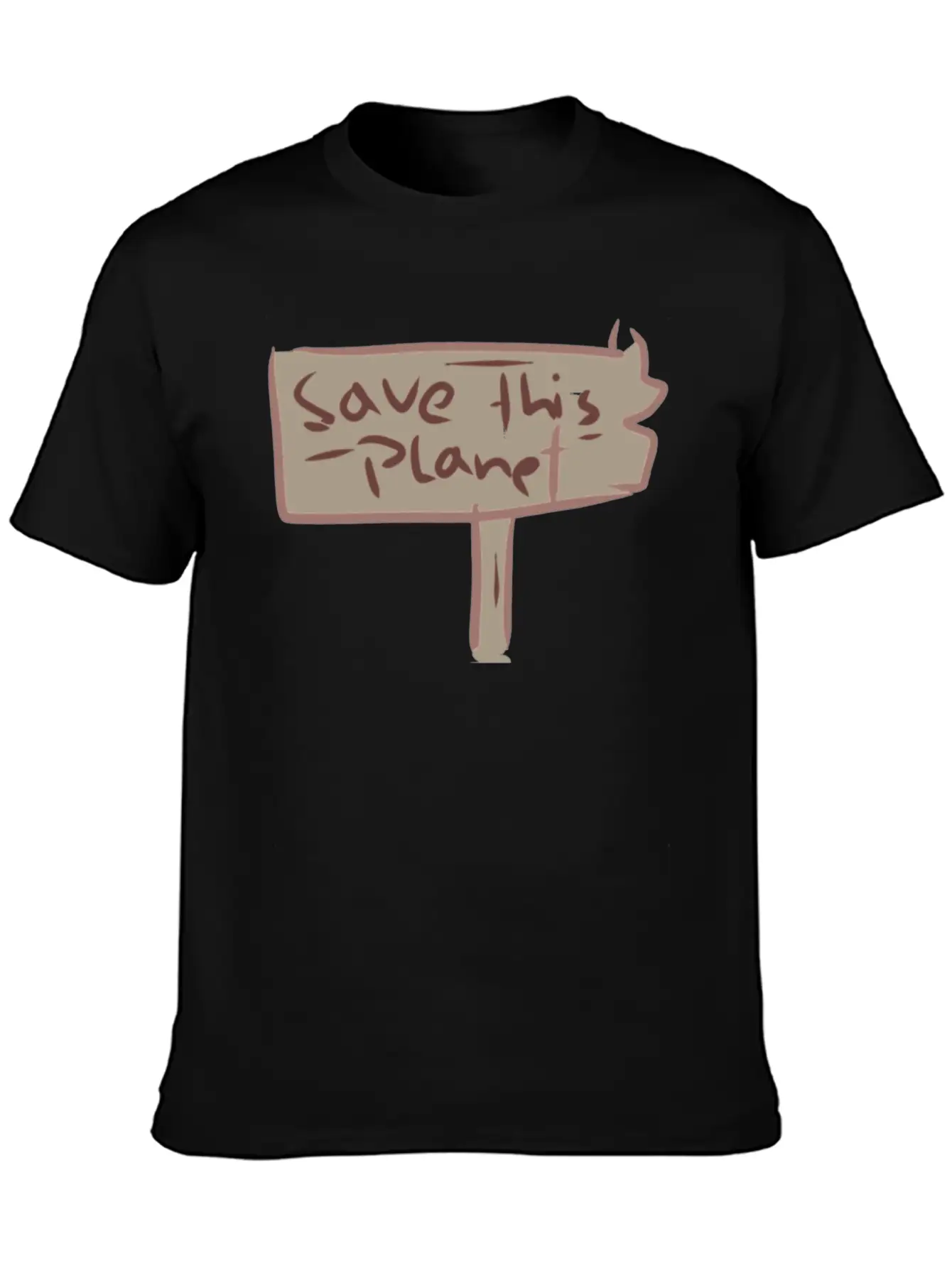 Earth Climate Protection Climate Change Relaxed Everyday Tee – Lightweight And Durable Cotton