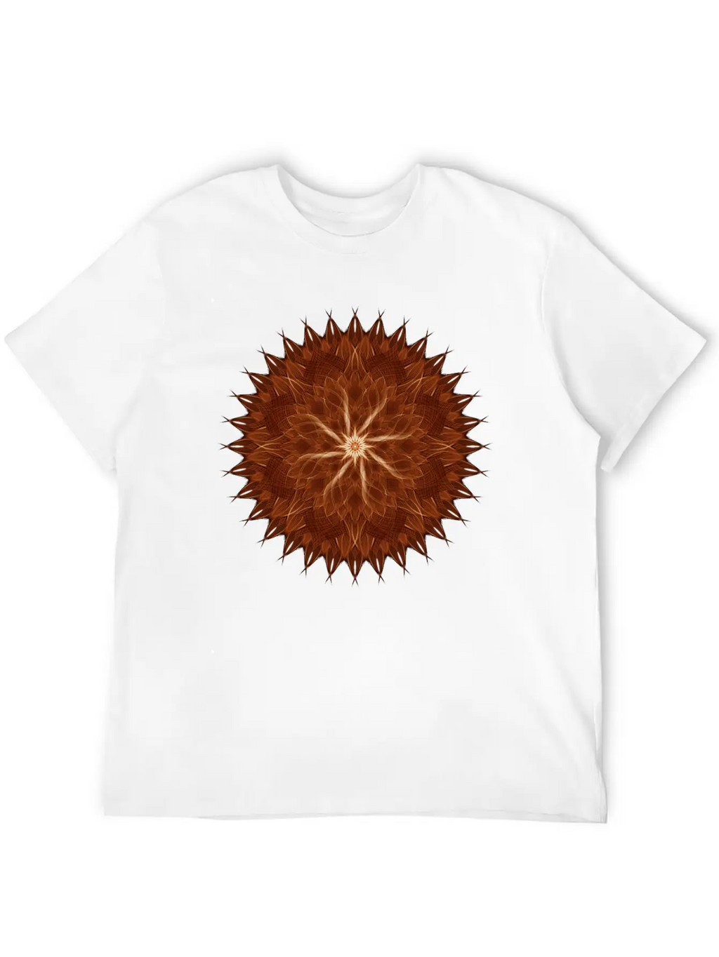 Earth Curves Mandala Breathable Graphic T-Shirt – Perfect For Casual Days