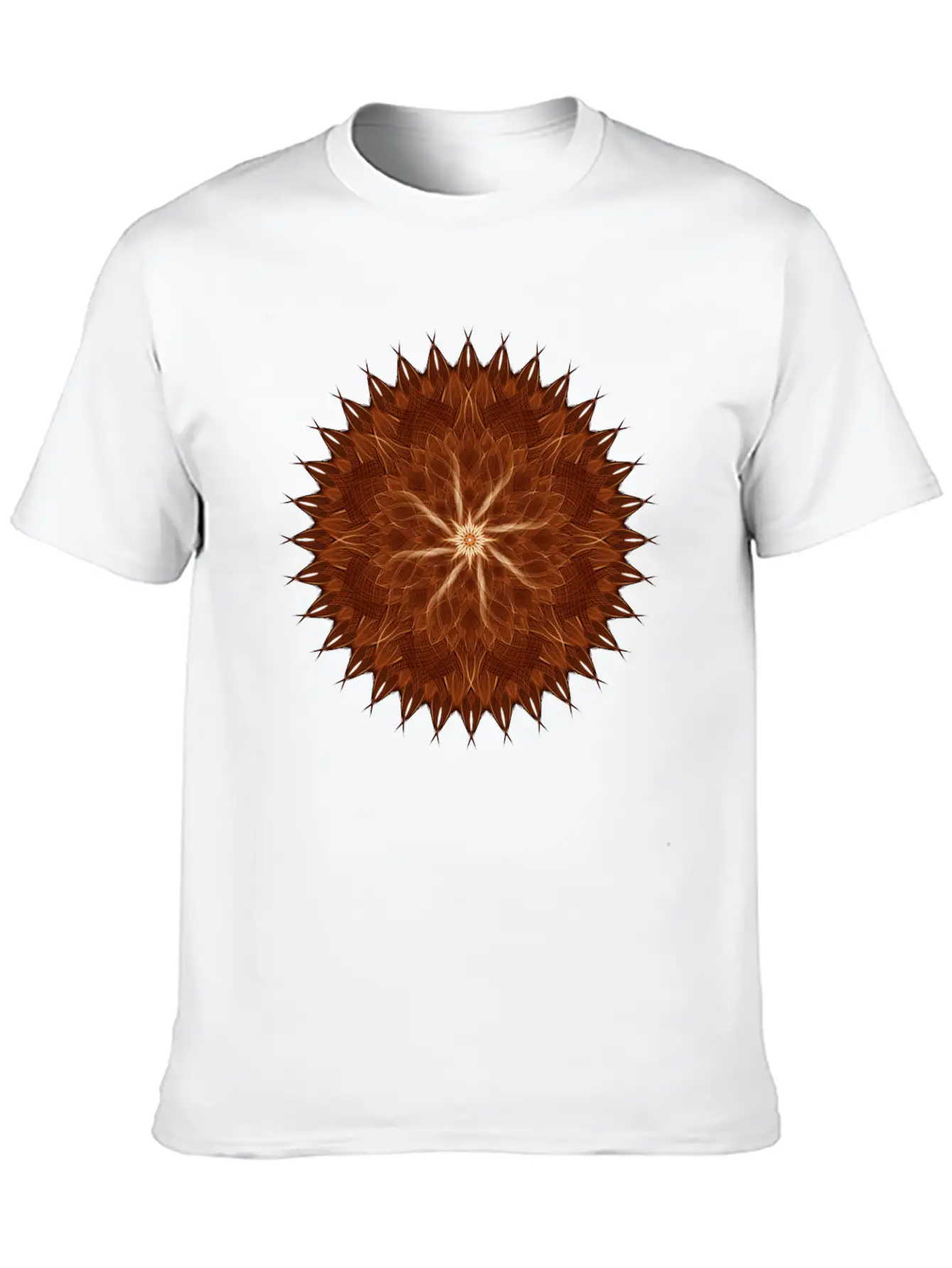 Earth Curves Mandala Breathable Graphic T-Shirt – Perfect For Casual Days