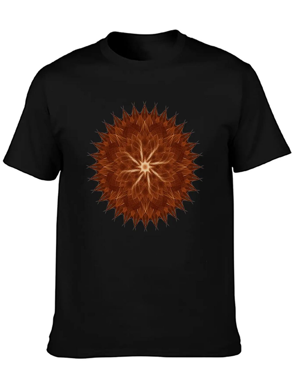 Earth Curves Mandala Breathable Graphic T-Shirt – Perfect For Casual Days