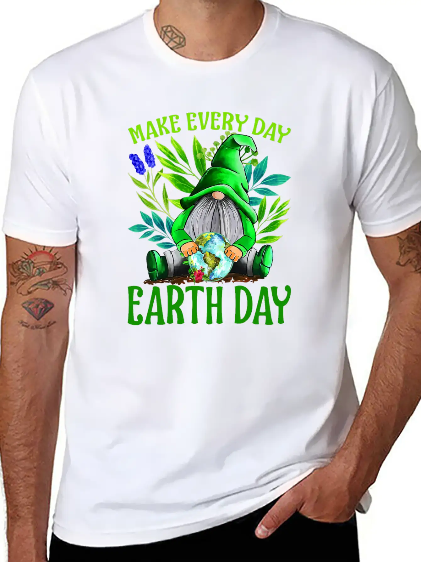 Earth Day 2023 Make Every Day Earth Day Teacher Stylish Everyday T-Shirt – Unisex Basic Cotton Tee