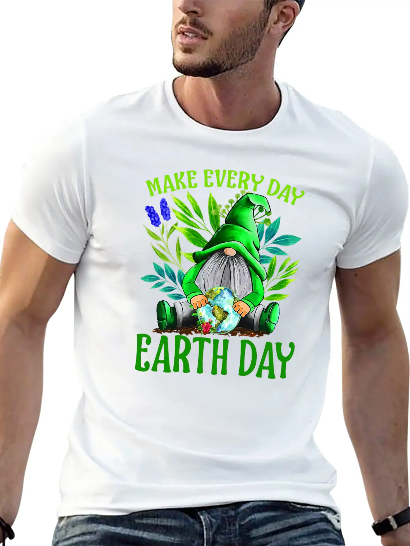 Earth Day 2023 Make Every Day Earth Day Teacher Stylish Everyday T-Shirt – Unisex Basic Cotton Tee