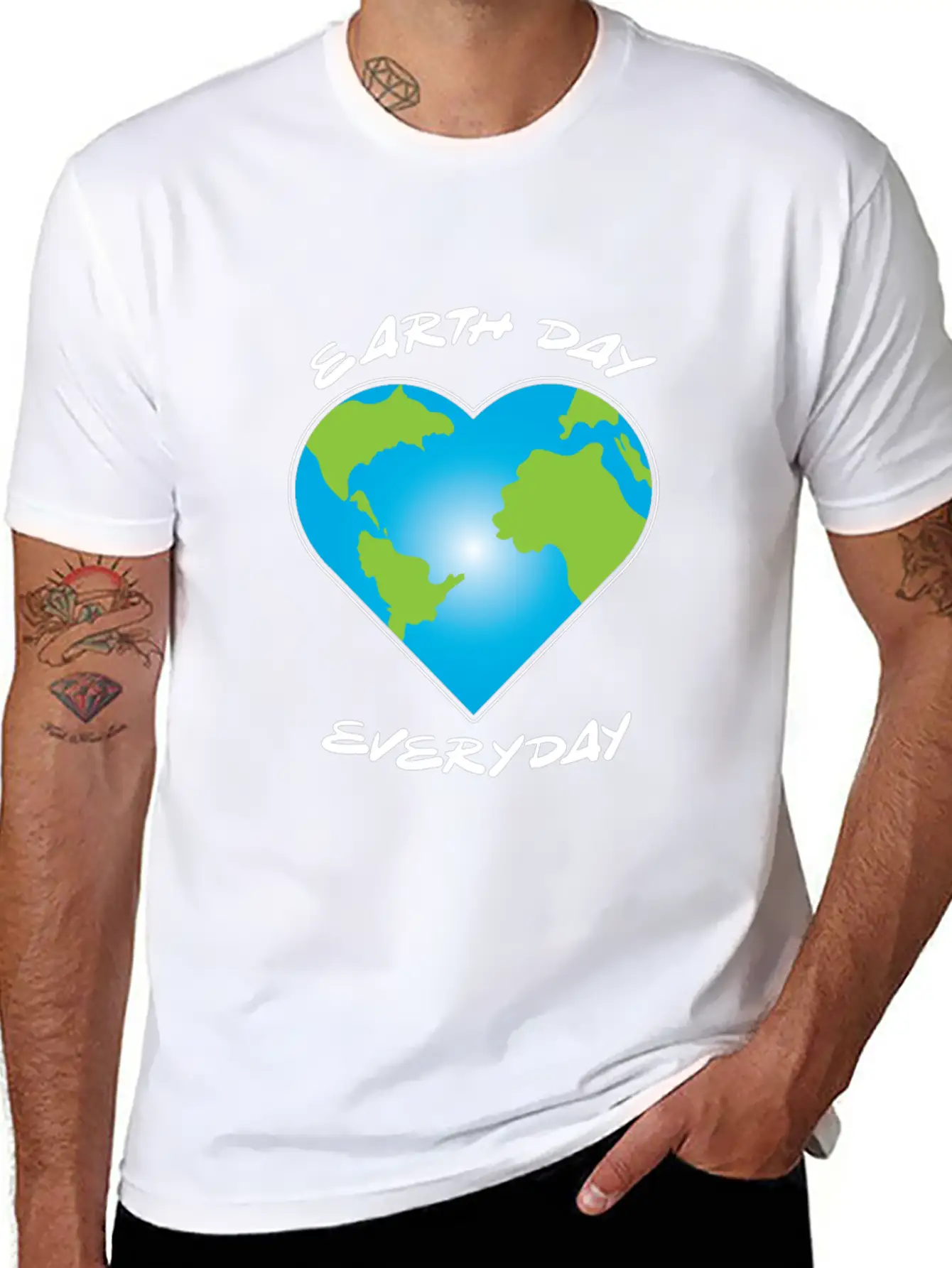Earth Day Everyday Peace Cohesion Freedom Essential Cotton Tee For Daily Outfits – Unisex Style