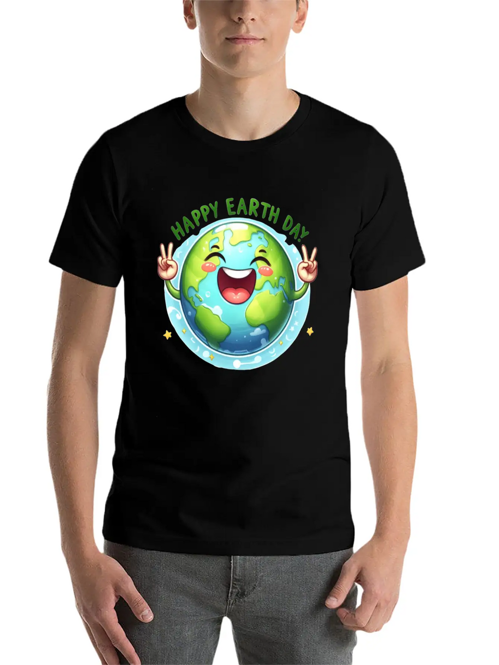 Earth Day Happy Earth Day Breathable Graphic T-Shirt – Perfect For Casual Days