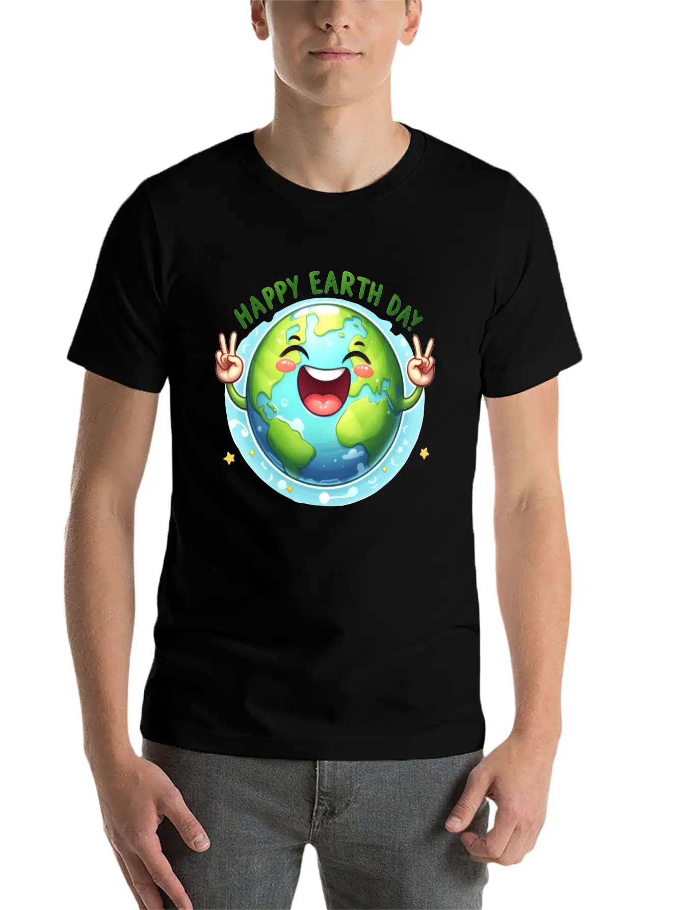 Earth Day Happy Earth Day Breathable Graphic T-Shirt – Perfect For Casual Days