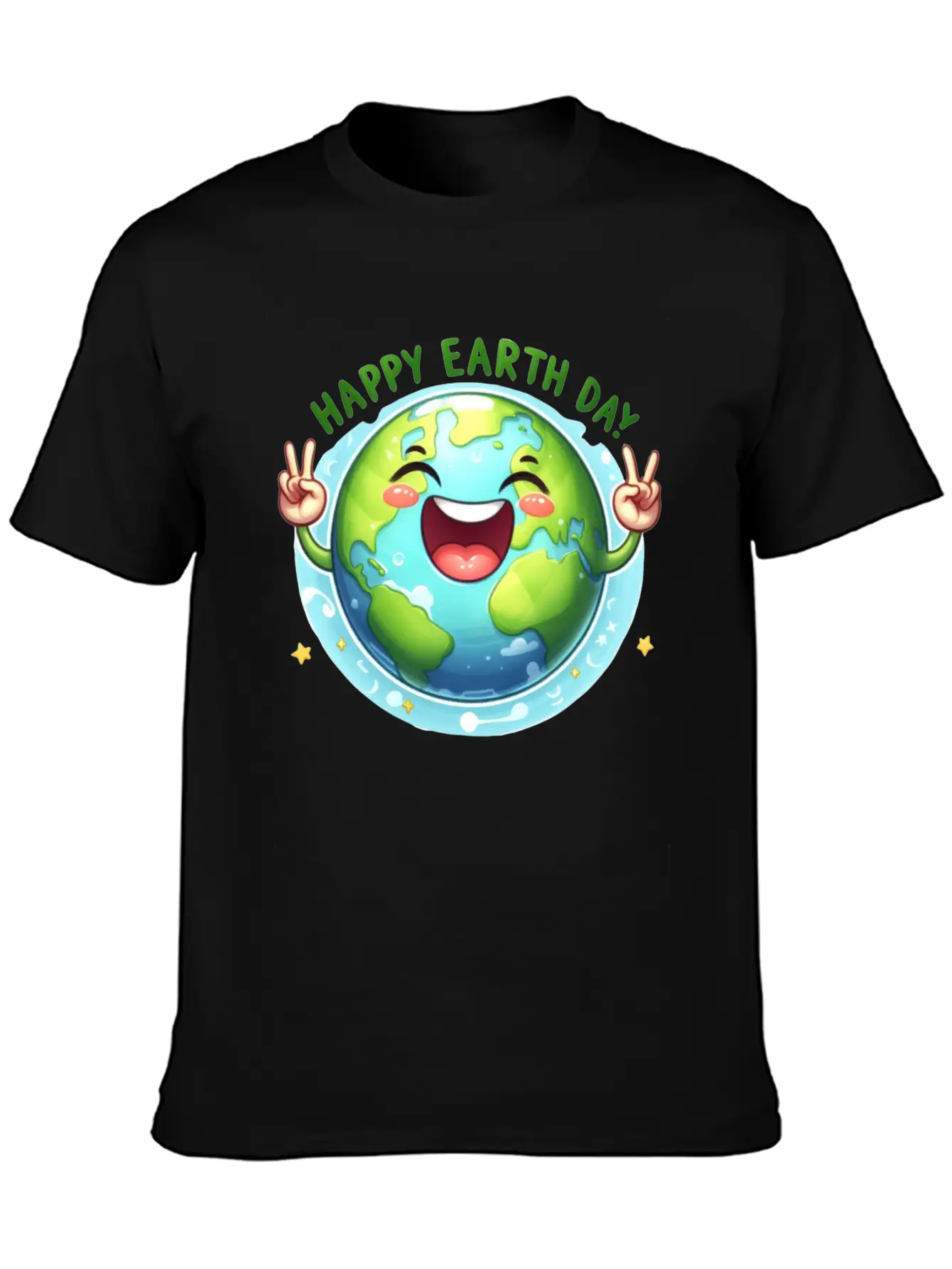 Earth Day Happy Earth Day Breathable Graphic T-Shirt – Perfect For Casual Days