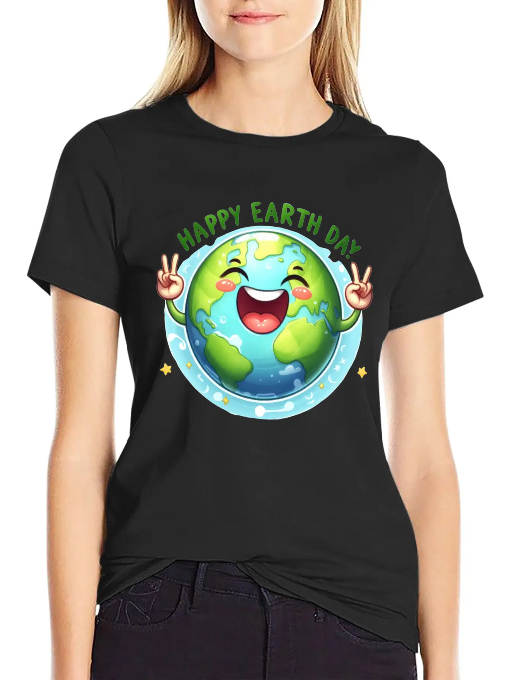 Earth Day Happy Earth Day Breathable Graphic T-Shirt – Perfect For Casual Days