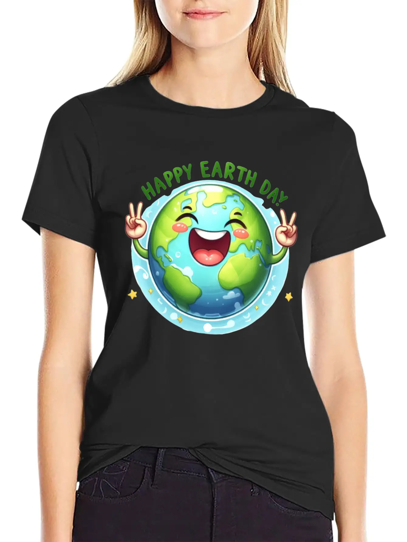 Earth Day Happy Earth Day Breathable Graphic T-Shirt – Perfect For Casual Days