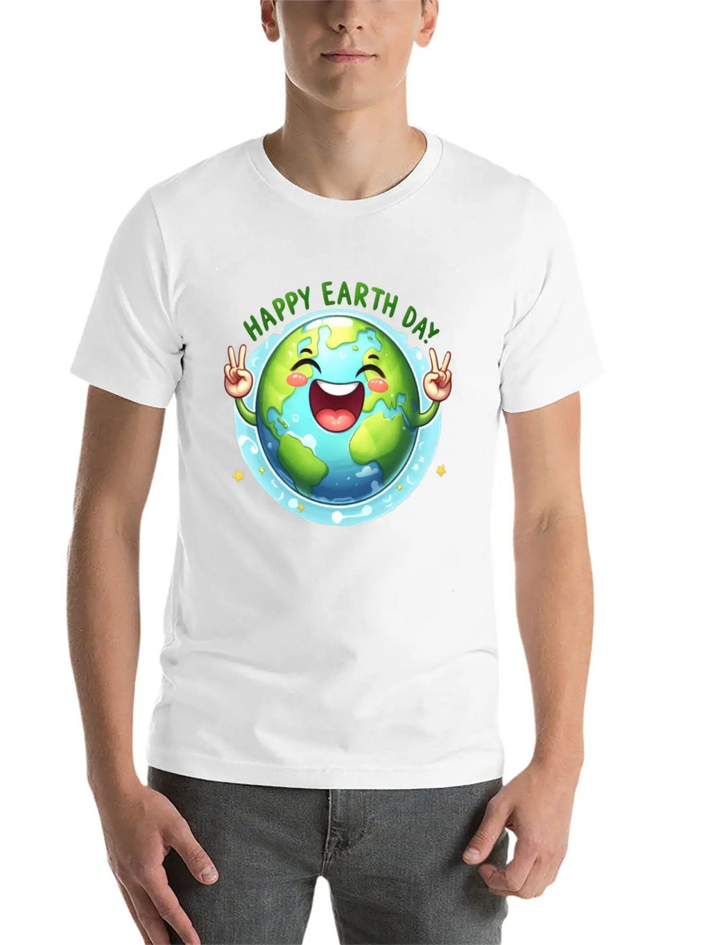 Earth Day Happy Earth Day Breathable Graphic T-Shirt – Perfect For Casual Days