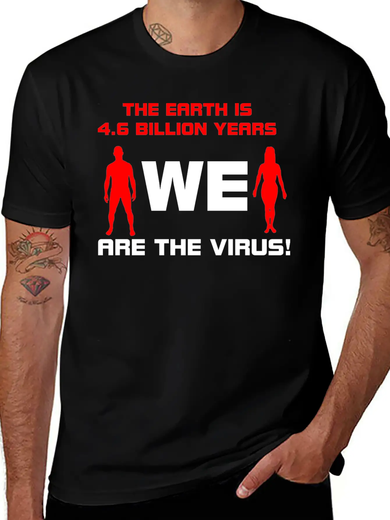 Earth Is 4.6 Billion Years Old With Text Classic Cotton Tee – Unisex Comfort For Any Season