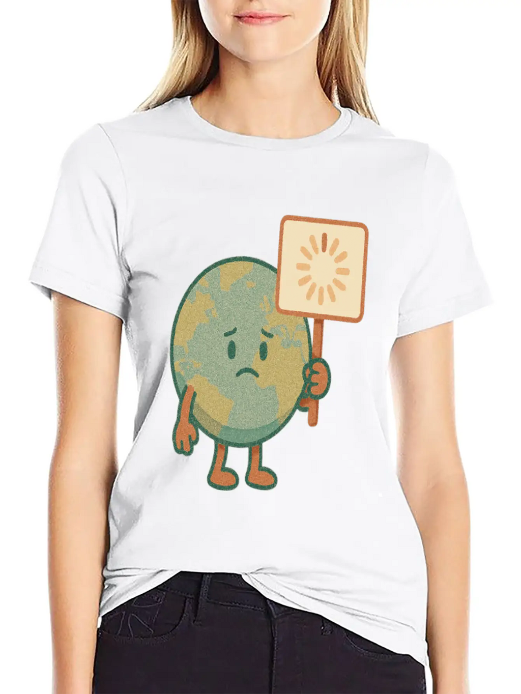 Earth Is Loading... Please Wait Classic Cotton Tee – Unisex Comfort For Any Season