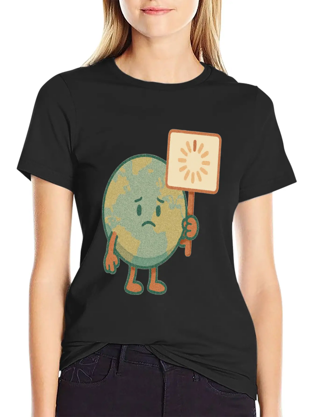 Earth Is Loading... Please Wait Classic Cotton Tee – Unisex Comfort For Any Season