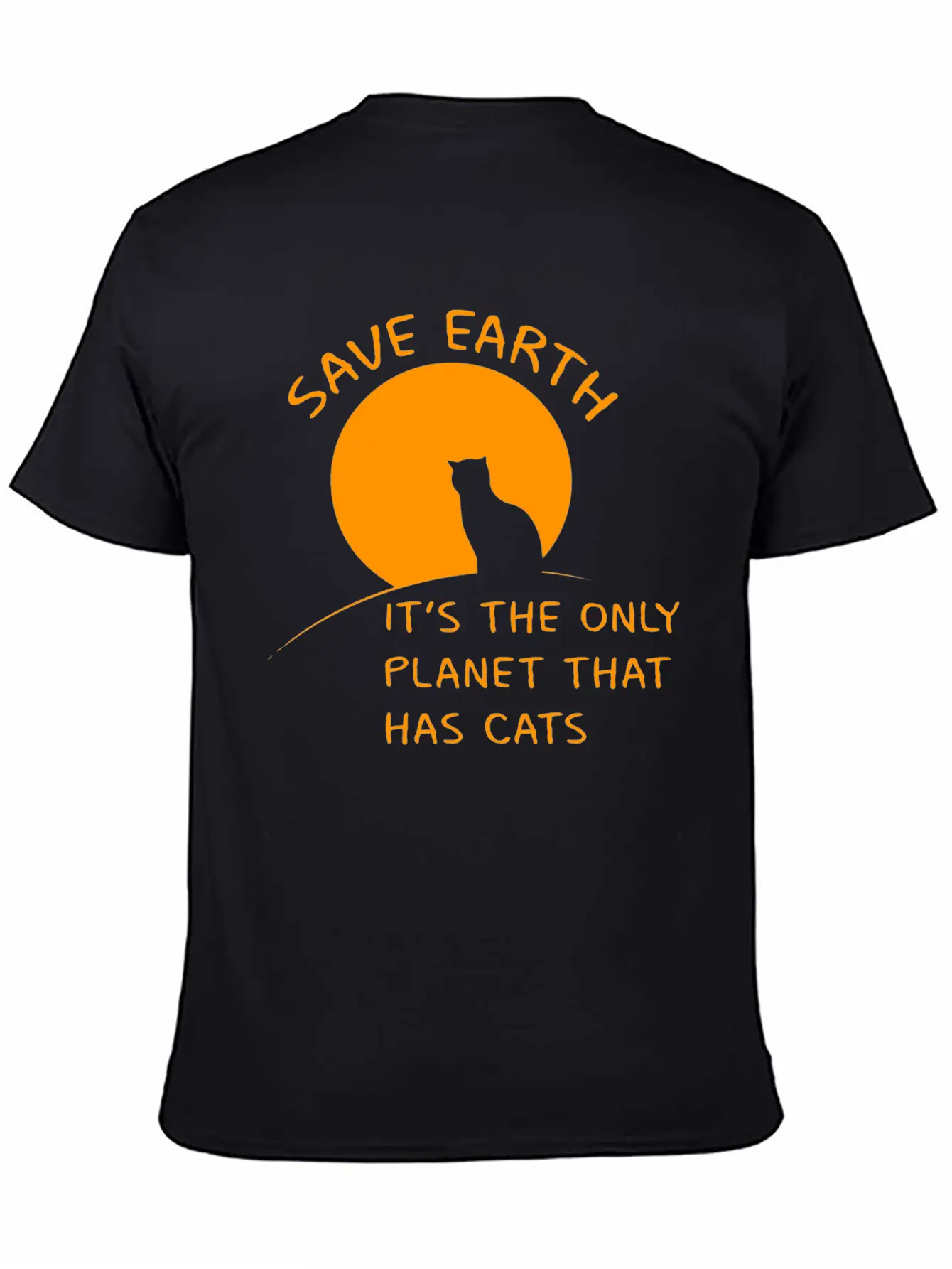 Earth Planet Cats Gift Ecology Climate Change Classic Cotton Tee – Unisex Comfort For Any Season